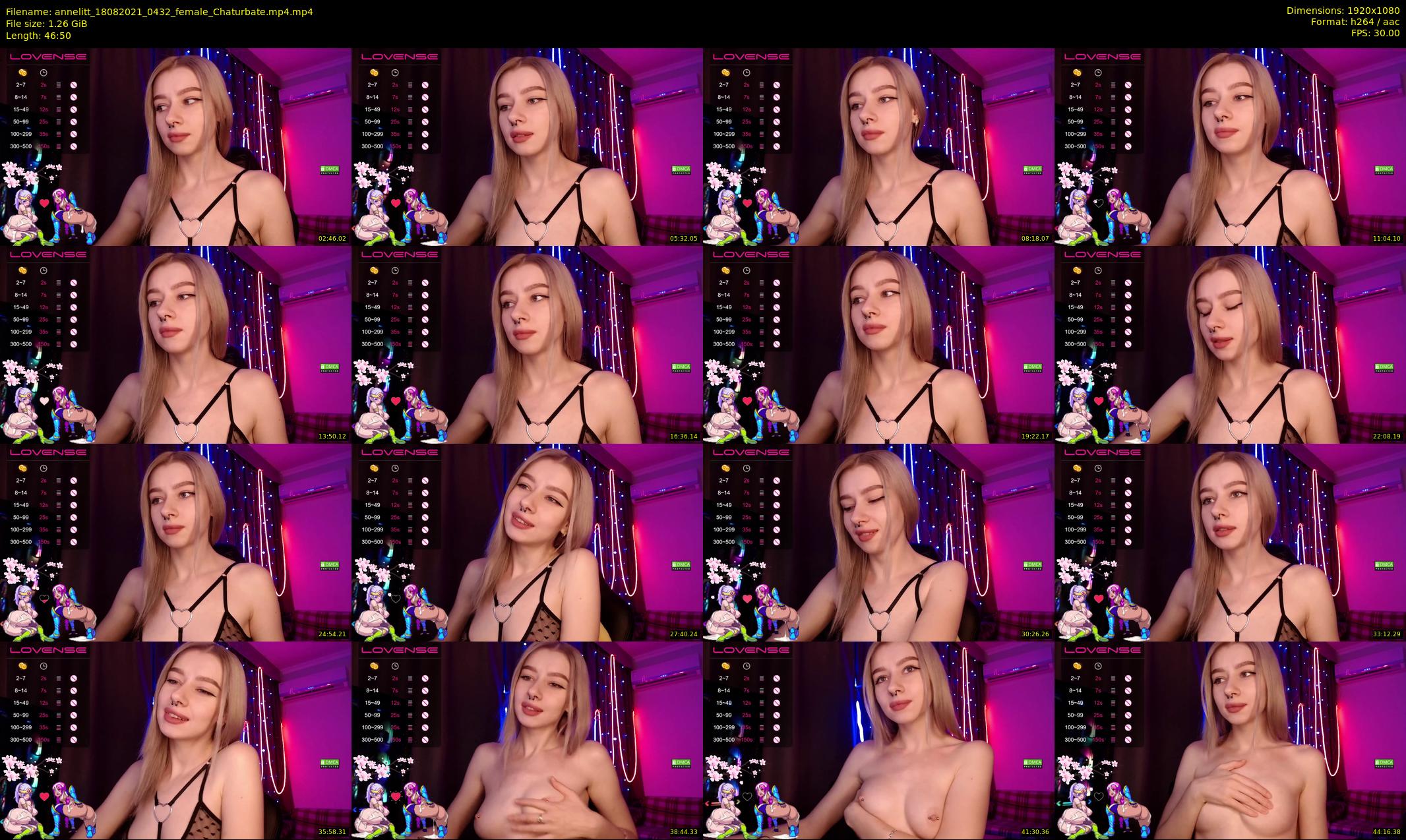 annelitt — 47 minute Chaturbate female cam show recording, 1080p, Aug 18, 2021