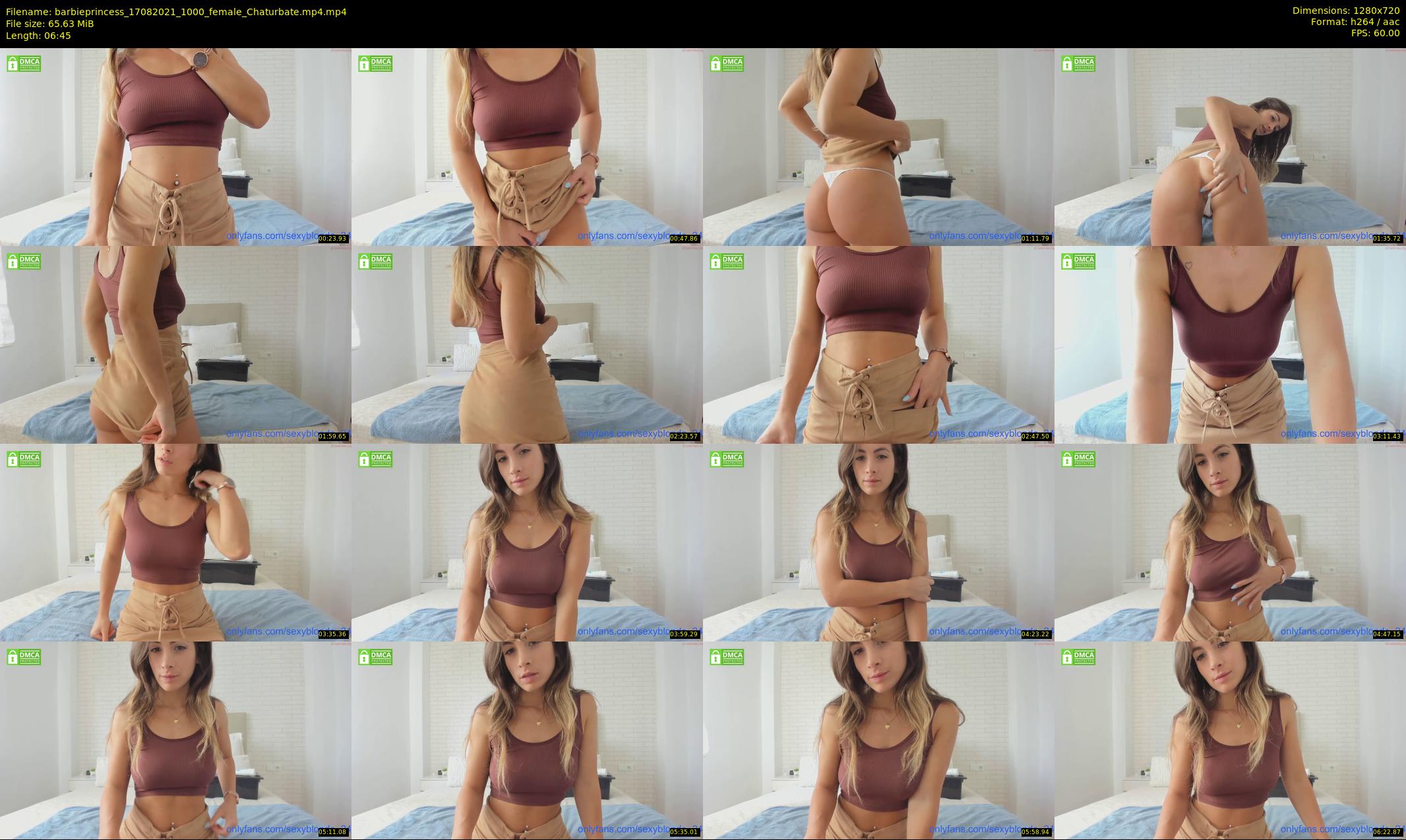 barbieprincess — 7 minute Chaturbate female cam show recording, 720p, Aug 17, 2021