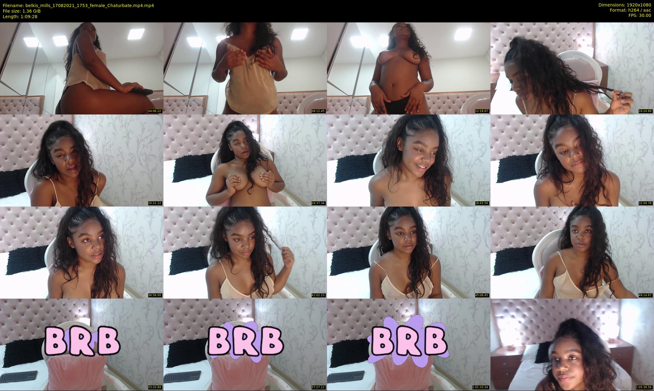 belkis_mills — 70 minute Chaturbate female cam show recording, 1080p, Aug 17, 2021