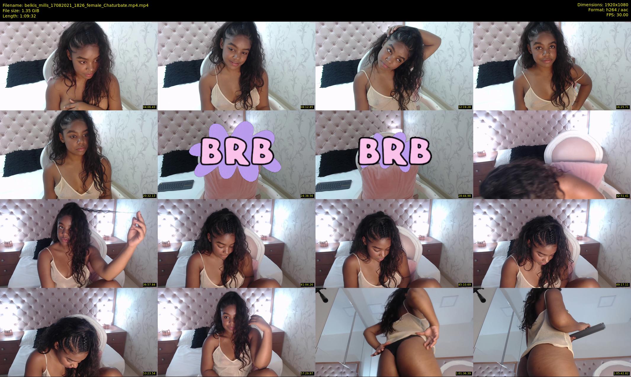 belkis_mills — 70 minute Chaturbate female cam show recording, 1080p, Aug 17, 2021