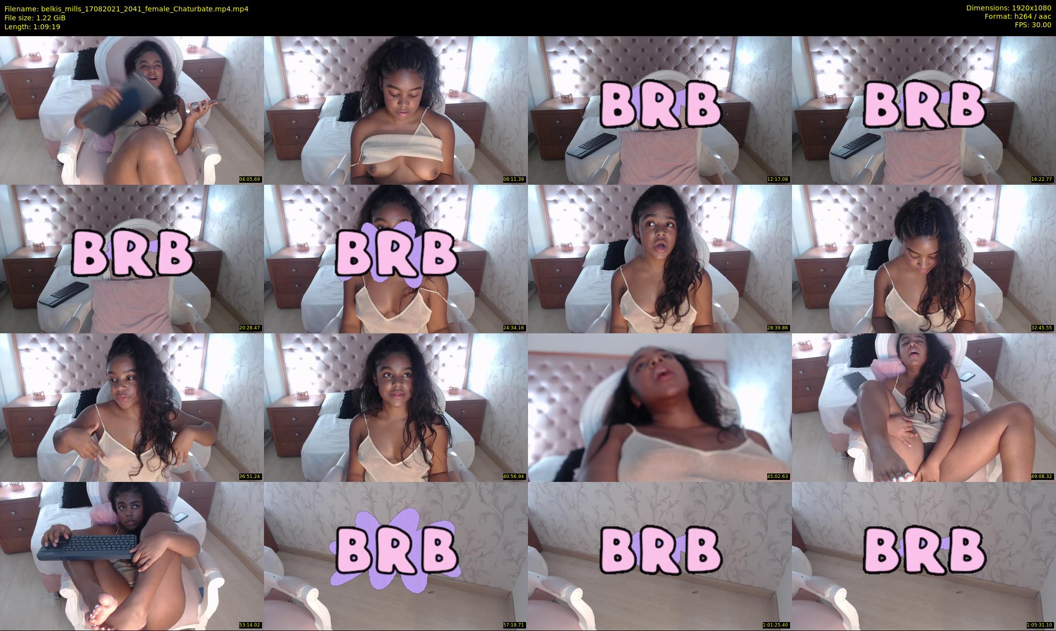 belkis_mills — 70 minute Chaturbate female cam show recording, 1080p, Aug 17, 2021