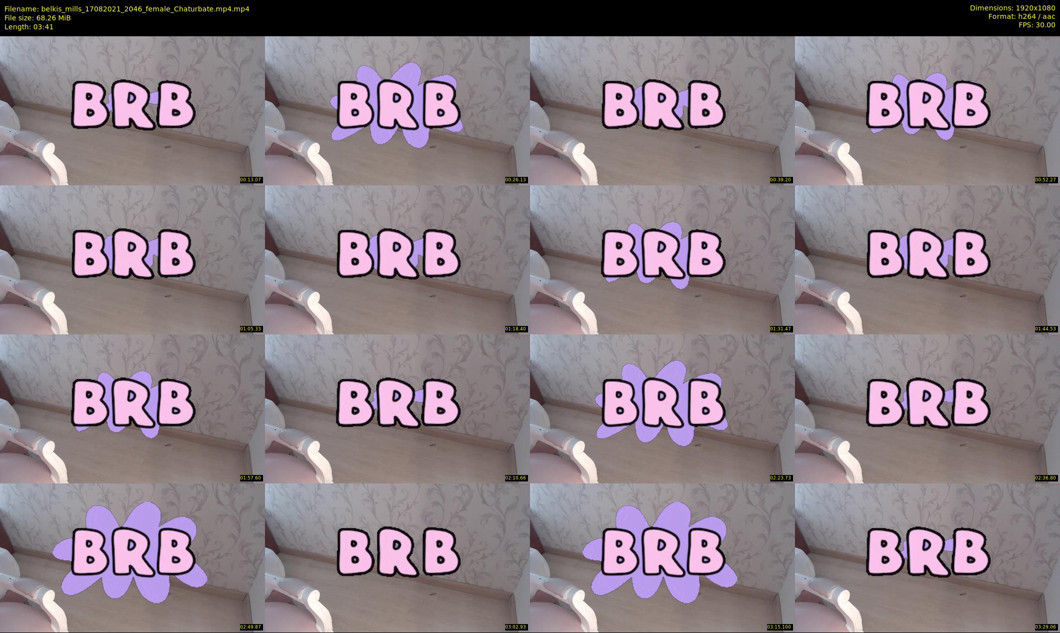 belkis_mills — 4 minute Chaturbate female cam show recording, 1080p, Aug 17, 2021