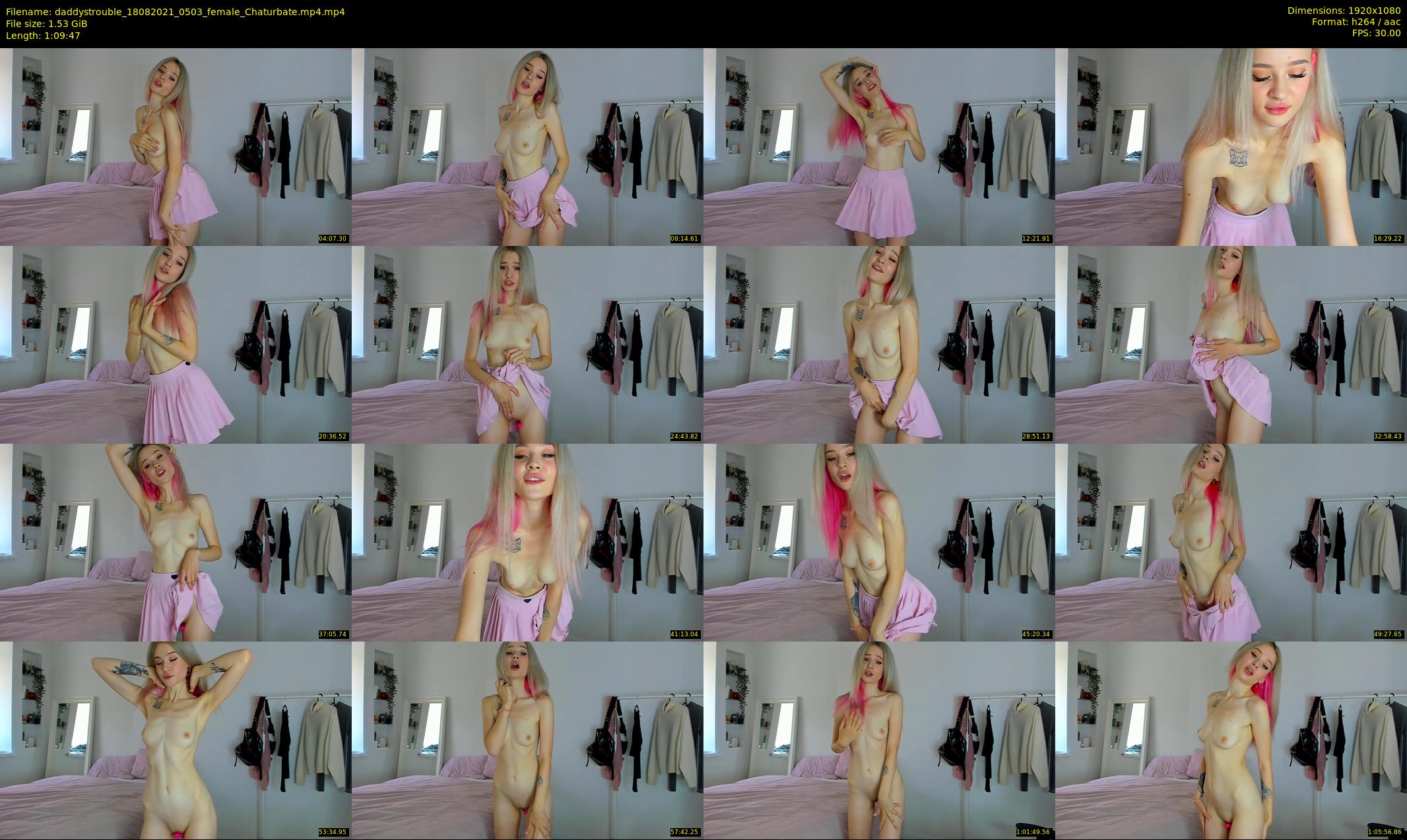 daddystrouble — 70 minute Chaturbate female cam show recording, 1080p, Aug 18, 2021