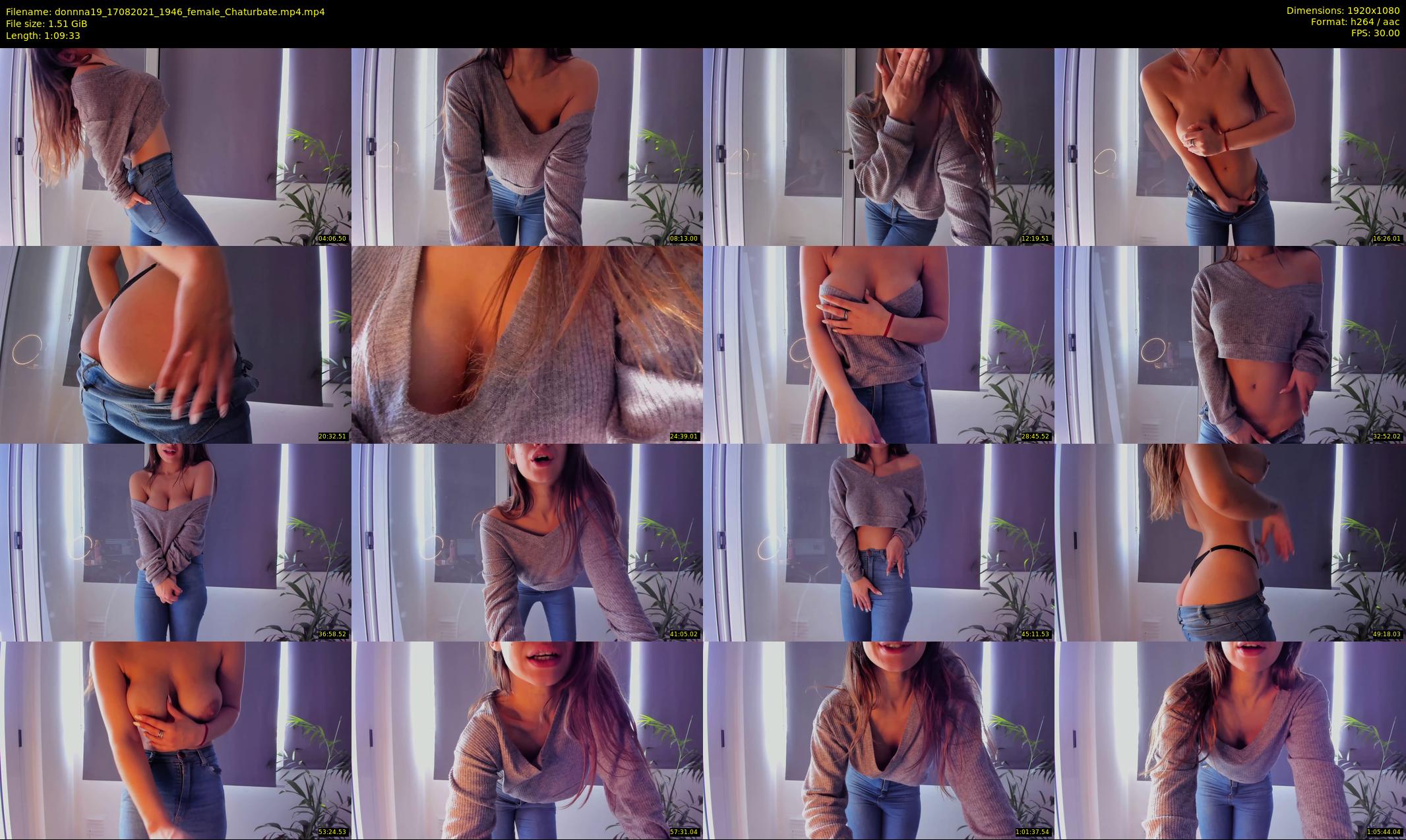 donnna19 — 70 minute Chaturbate female cam show recording, 1080p, Aug 17, 2021