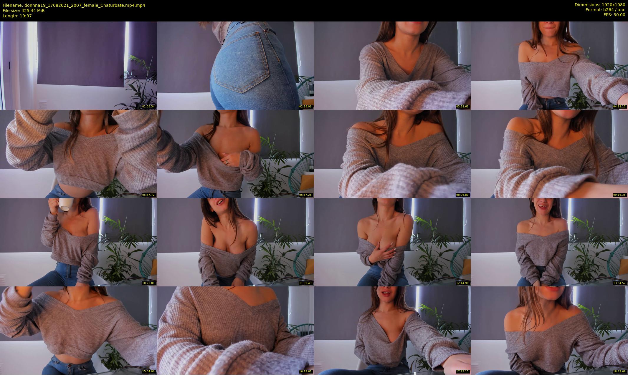 donnna19 — 20 minute Chaturbate female cam show recording, 1080p, Aug 17, 2021