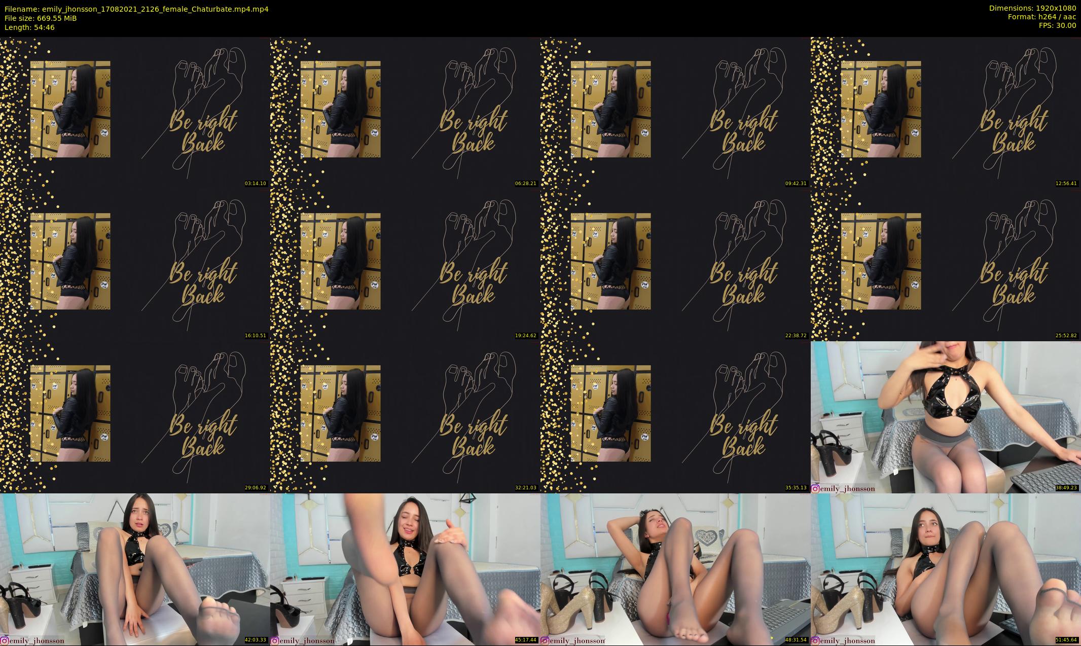 emily_jhonsson — 55 minute Chaturbate female cam show recording, 1080p, Aug 17, 2021
