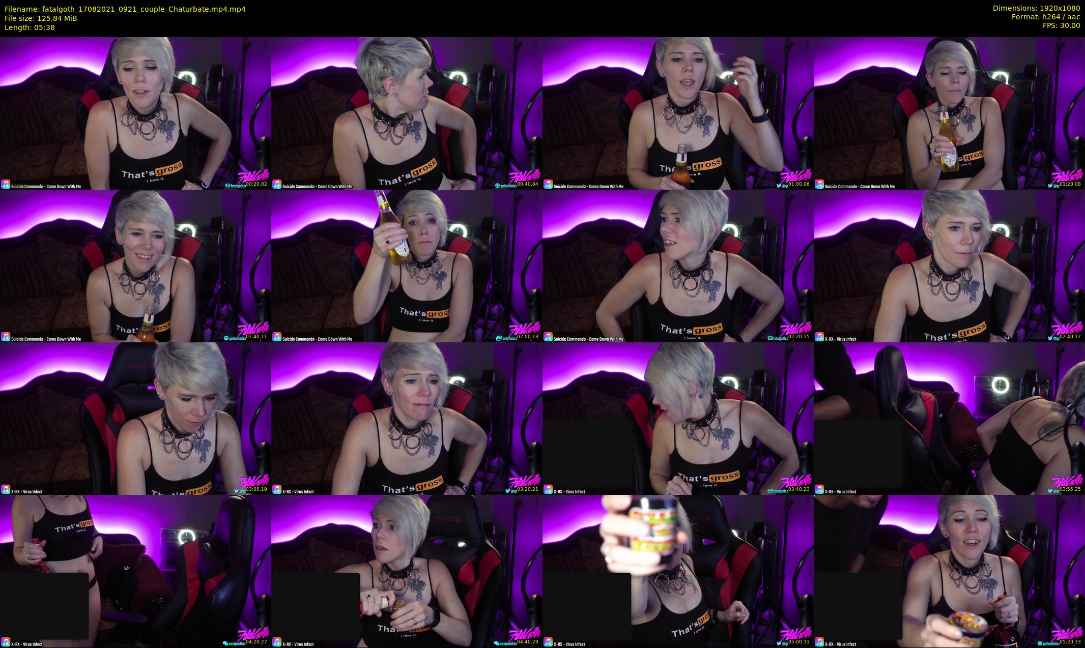 fatalgoth — 6 minute Chaturbate couple cam show recording, 1080p, Aug 17, 2021