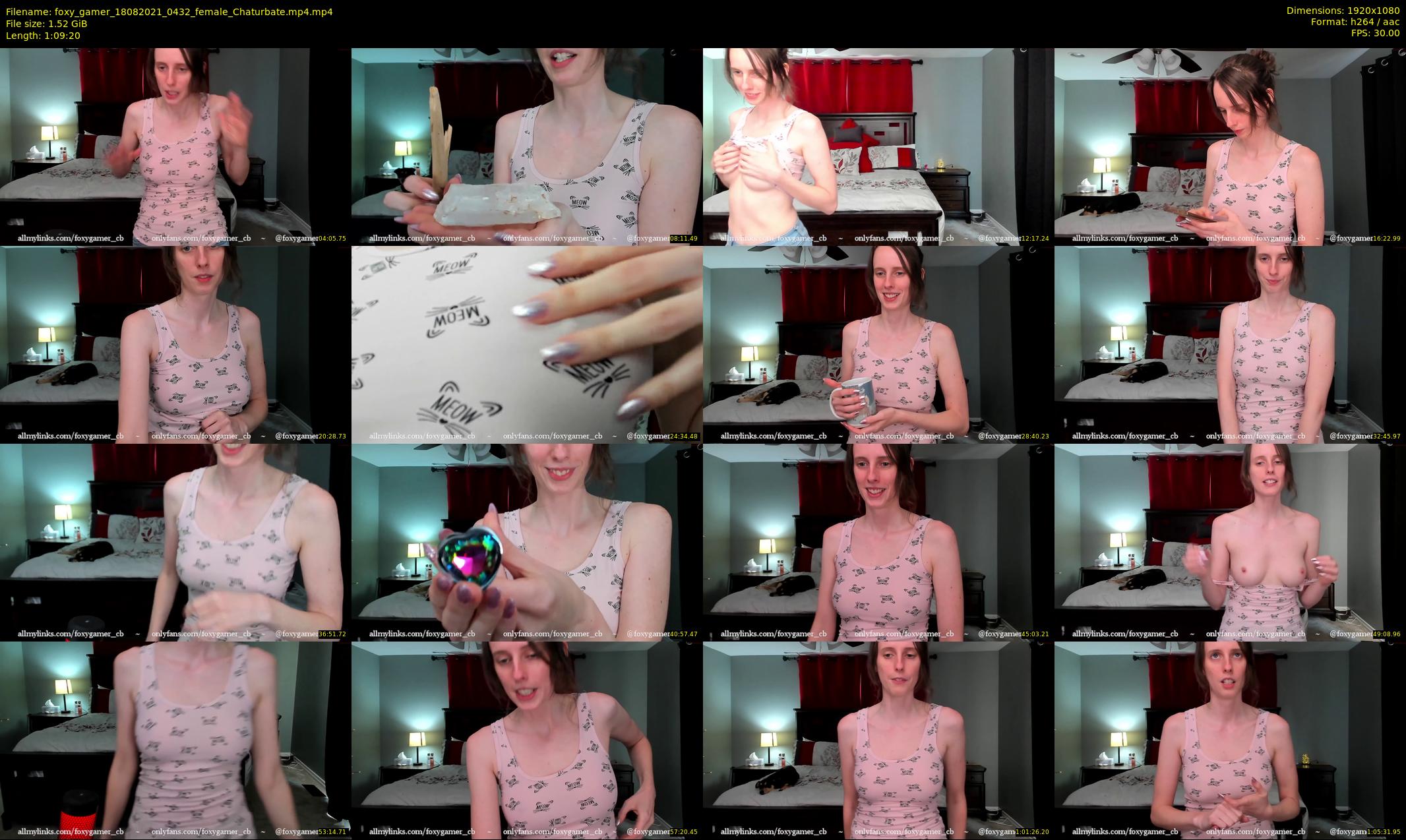 foxy_gamer — 70 minute Chaturbate female cam show recording, 1080p, Aug 18, 2021