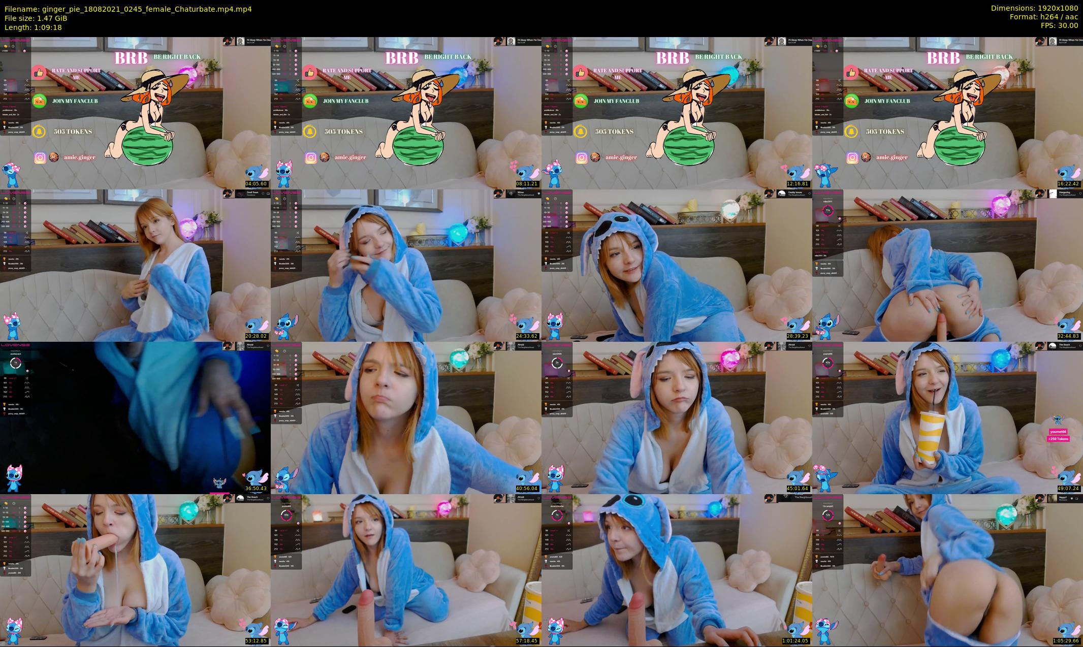 ginger_pie — 70 minute Chaturbate female cam show recording, 1080p, Aug 18, 2021