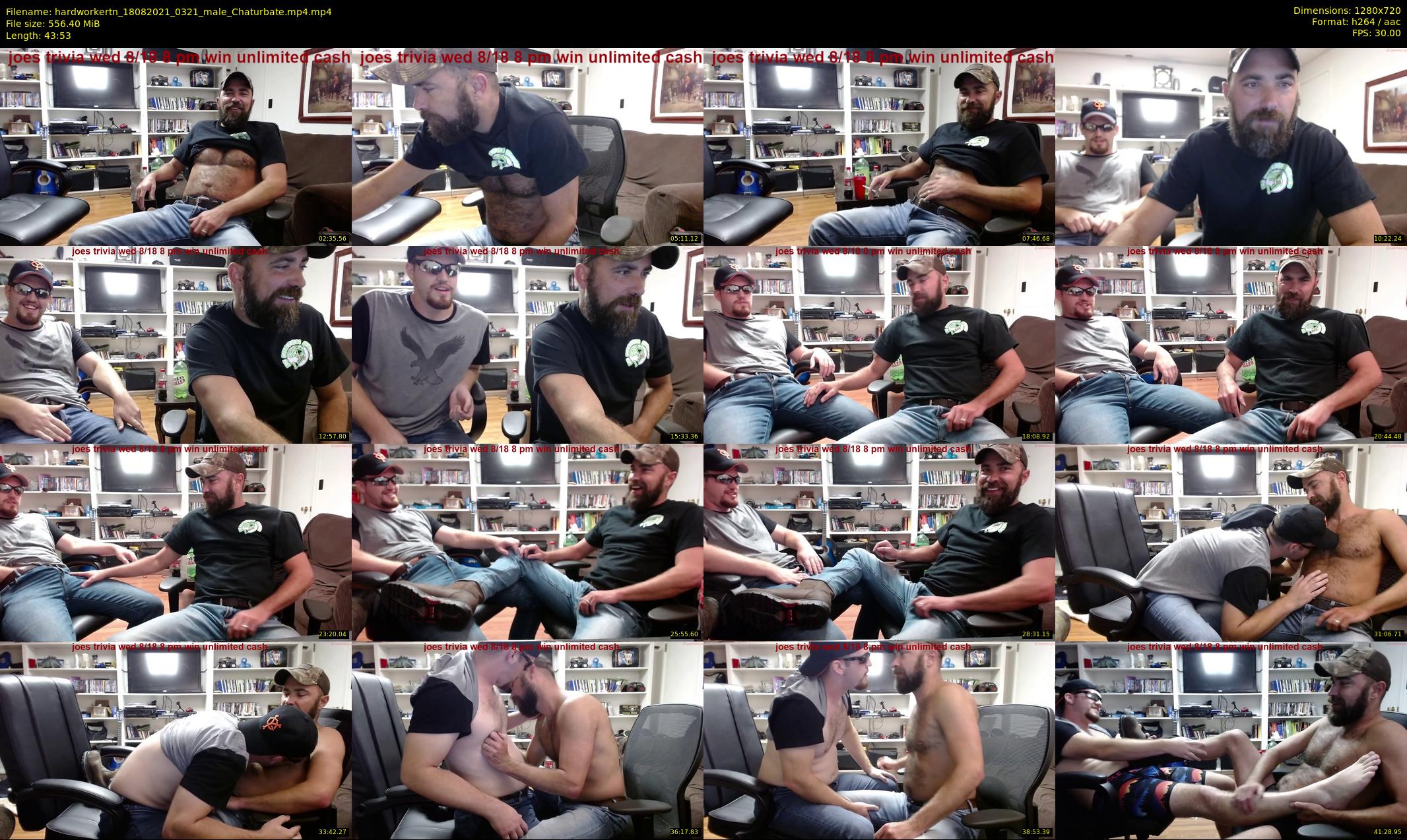 hardworkertn — 44 minute Chaturbate male cam show recording, 720p, Aug 18, 2021