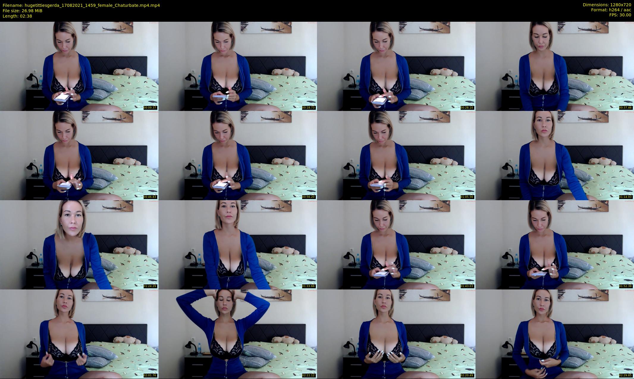 hugetittiesgerda — 3 minute Chaturbate female cam show recording, 720p, Aug 17, 2021