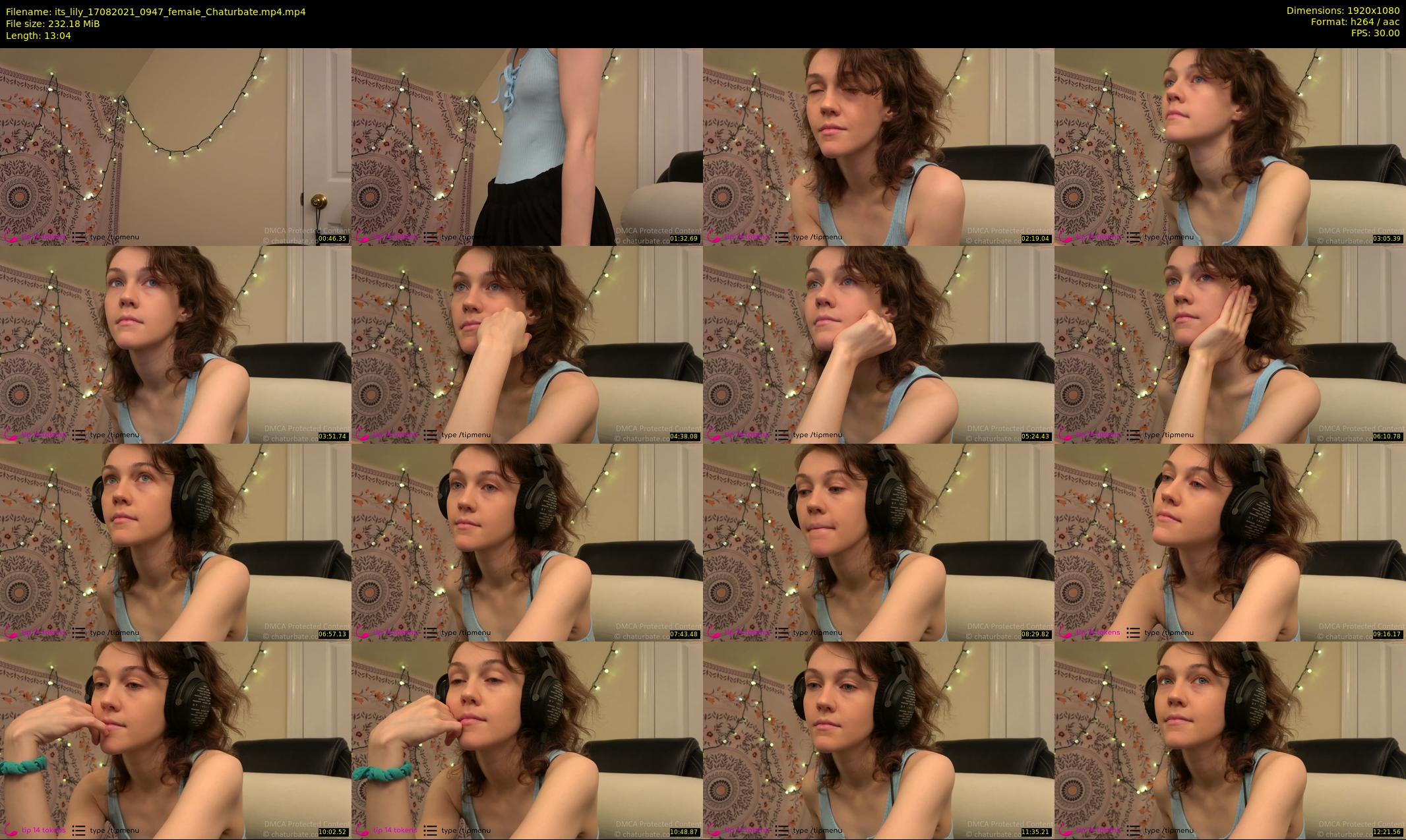 its_lily — 14 minute Chaturbate female cam show recording, 1080p, Aug 17, 2021