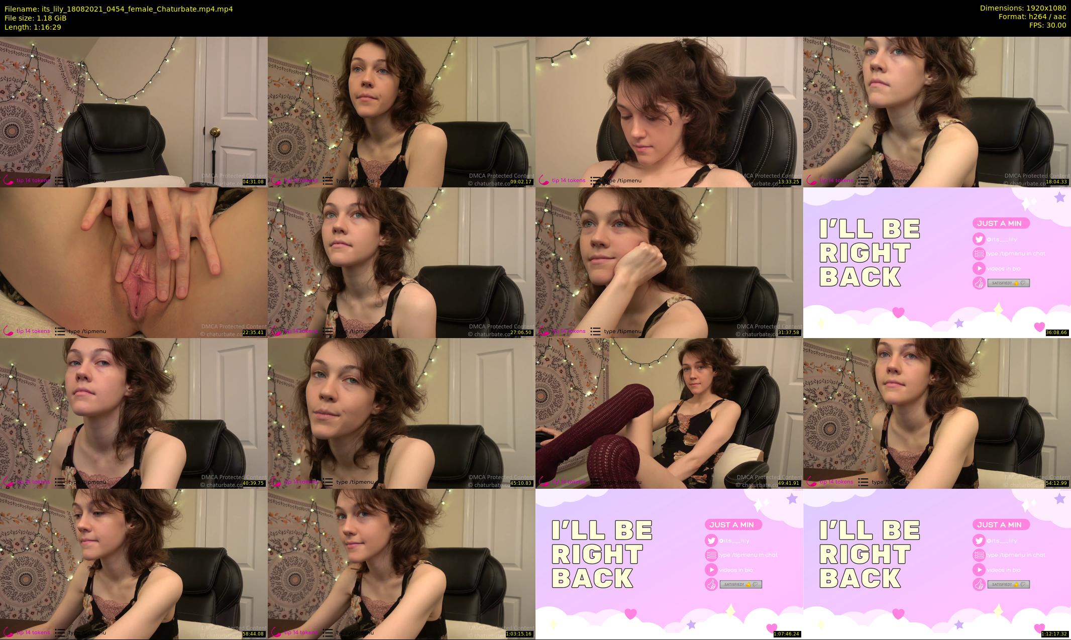 its_lily — 77 minute Chaturbate female cam show recording, 1080p, Aug 18, 2021