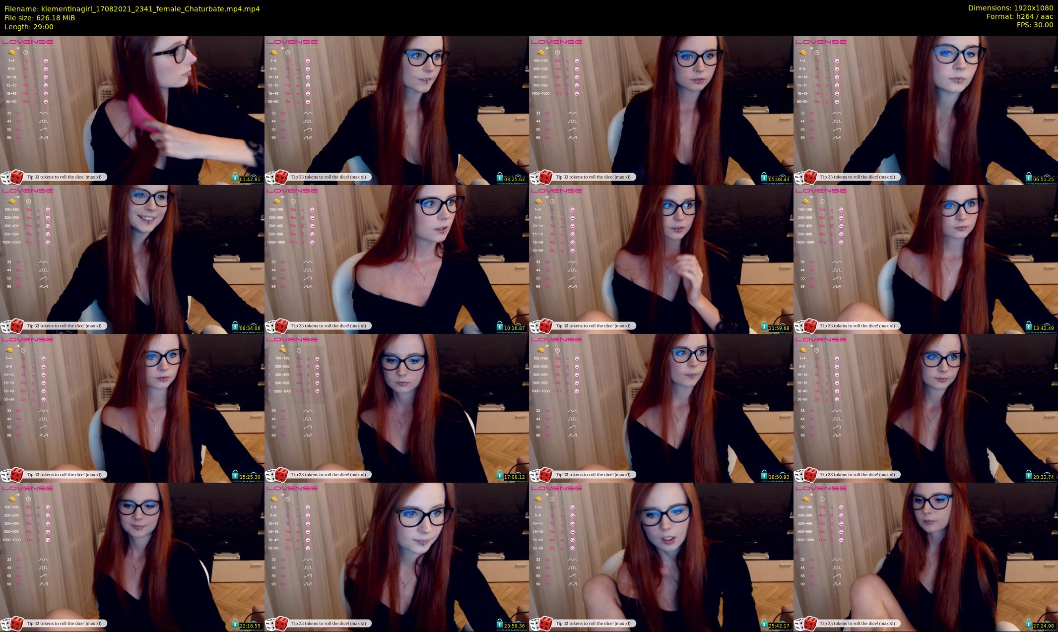 klementinagirl — 29 minute Chaturbate female cam show recording, 1080p, Aug 17, 2021