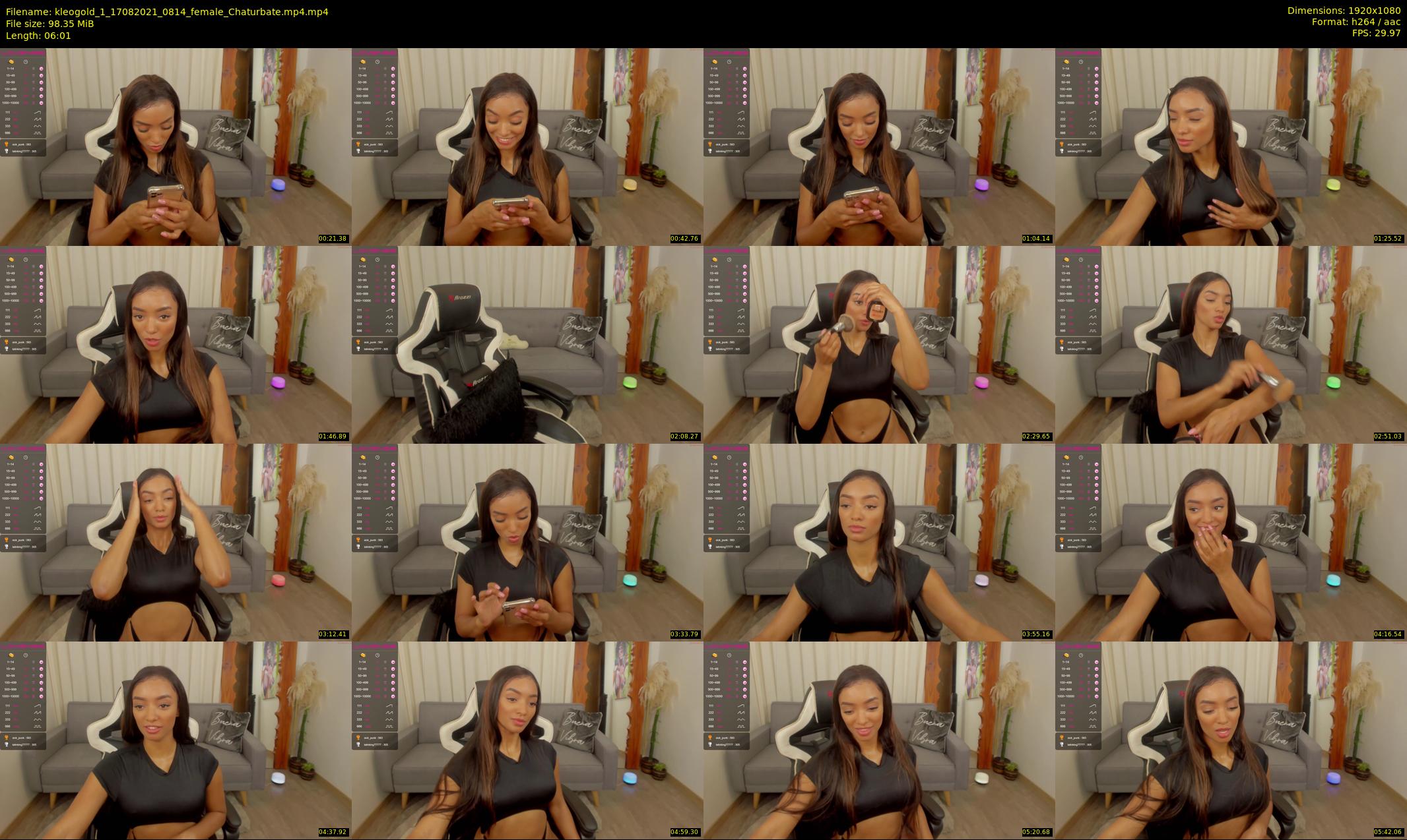 kleogold_1 — 7 minute Chaturbate female cam show recording, 1080p, Aug 17, 2021