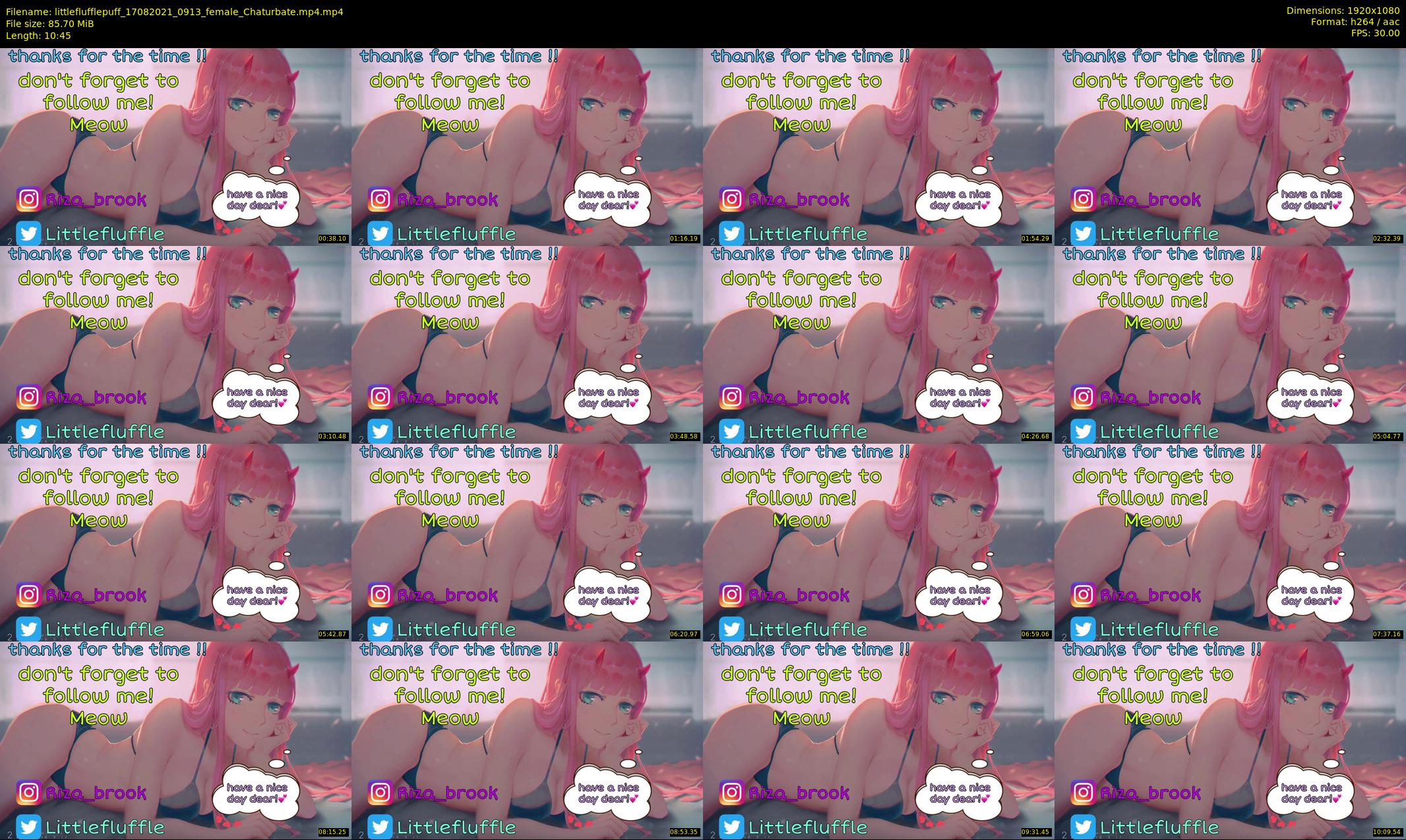 littleflufflepuff — 11 minute Chaturbate female cam show recording, 1080p, Aug 17, 2021