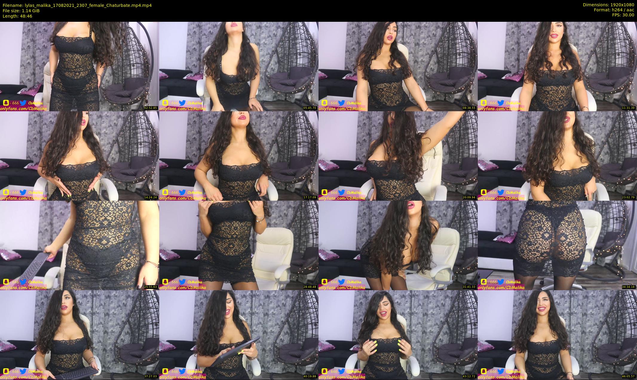 lylas_malika — 49 minute Chaturbate female cam show recording, 1080p, Aug 17, 2021