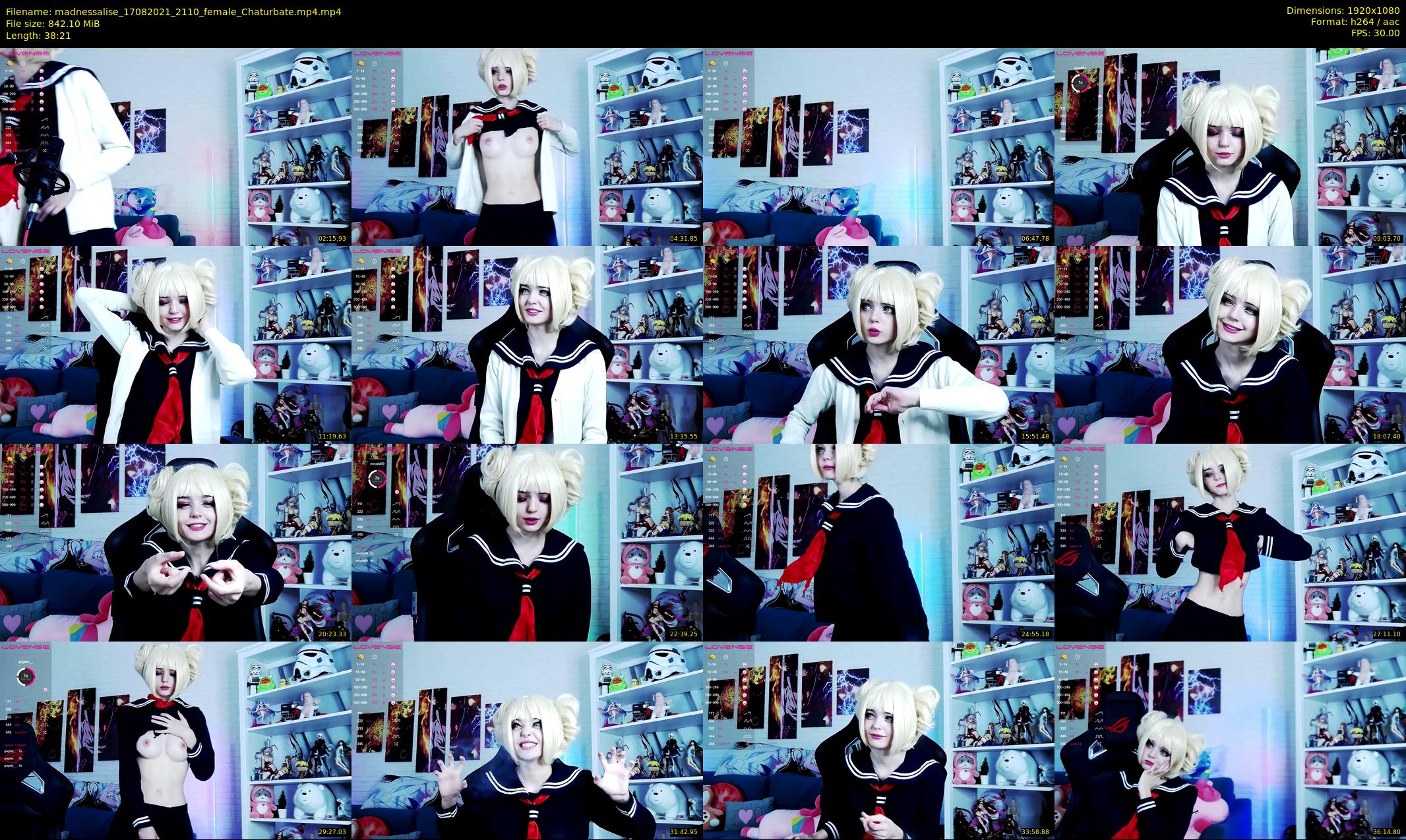 madnessalise — 39 minute Chaturbate female cam show recording, 1080p, Aug 17, 2021