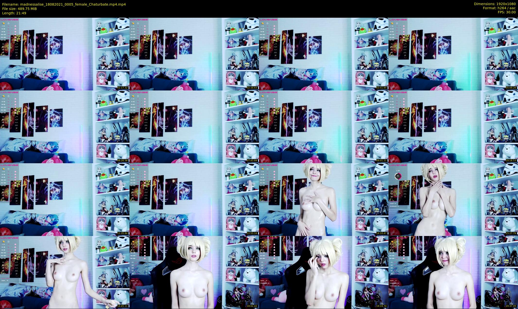madnessalise — 22 minute Chaturbate female cam show recording, 1080p, Aug 18, 2021