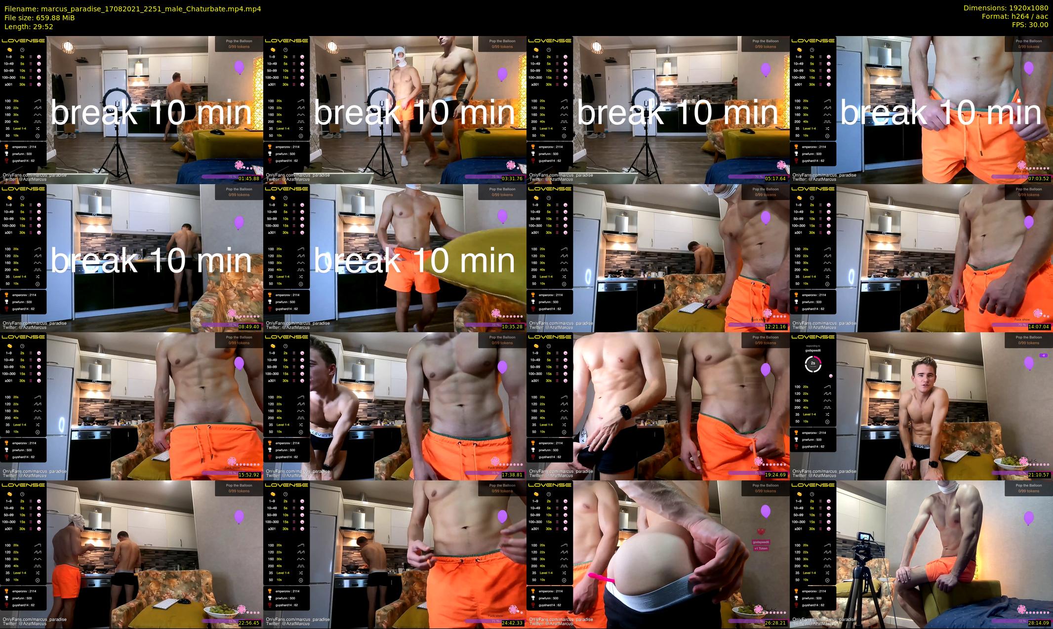 marcus_paradise — 30 minute Chaturbate male cam show recording, 1080p, Aug 17, 2021