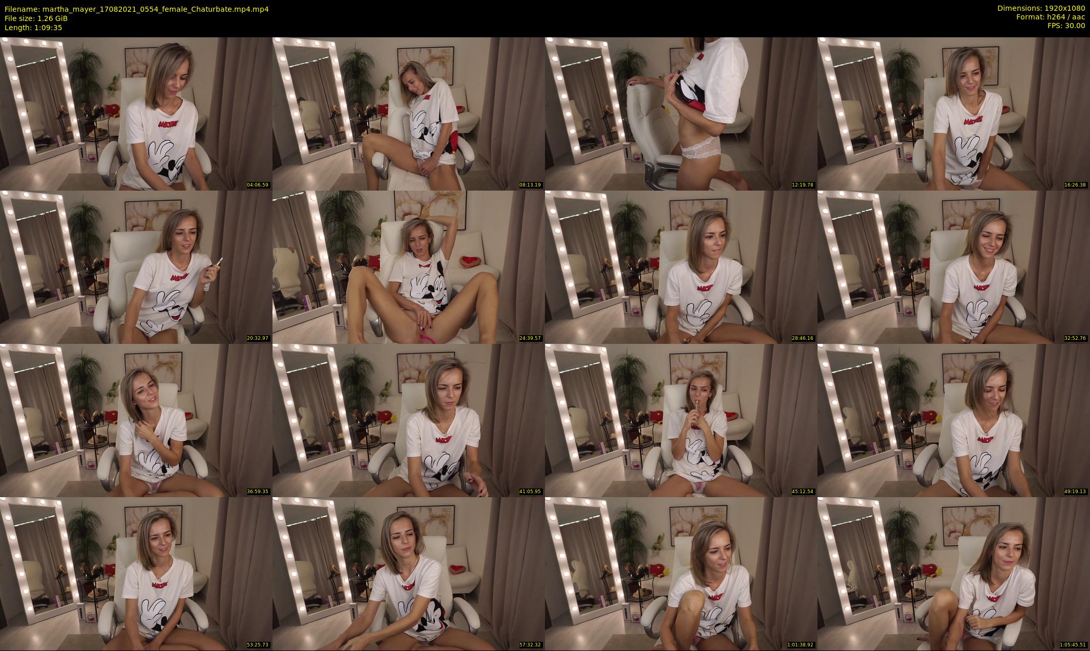 martha_mayer — 70 minute Chaturbate female cam show recording, 1080p, Aug 17, 2021