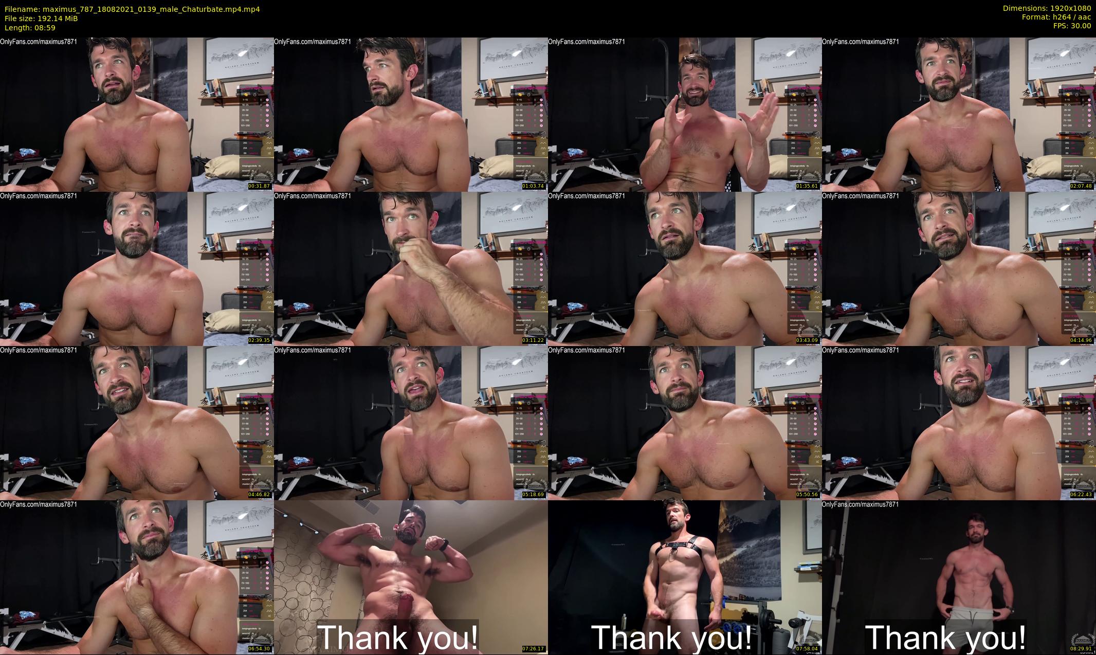 maximus_787 — 9 minute Chaturbate male cam show recording, 1080p, Aug 18, 2021