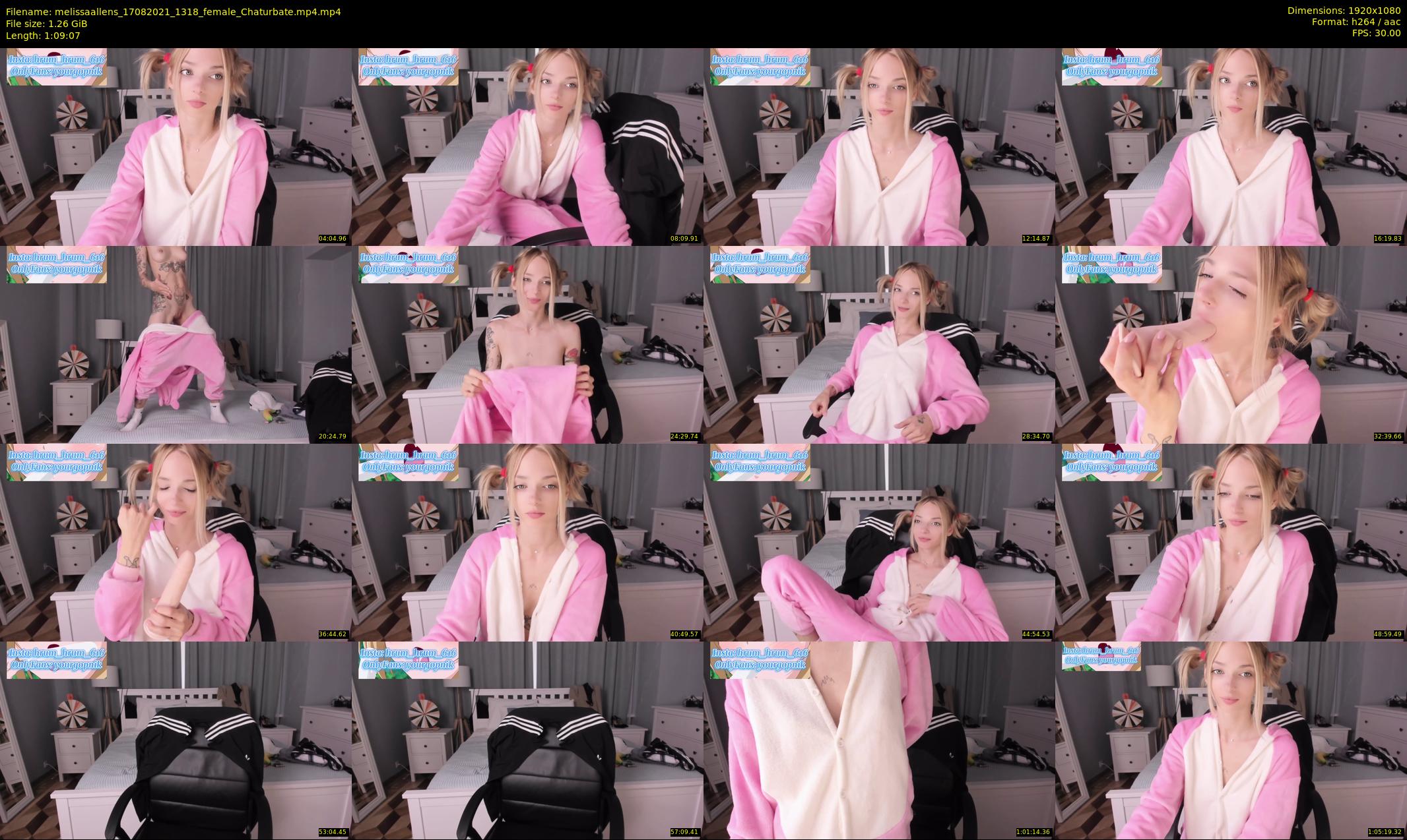 melissaallens — 70 minute Chaturbate female cam show recording, 1080p, Aug 17, 2021