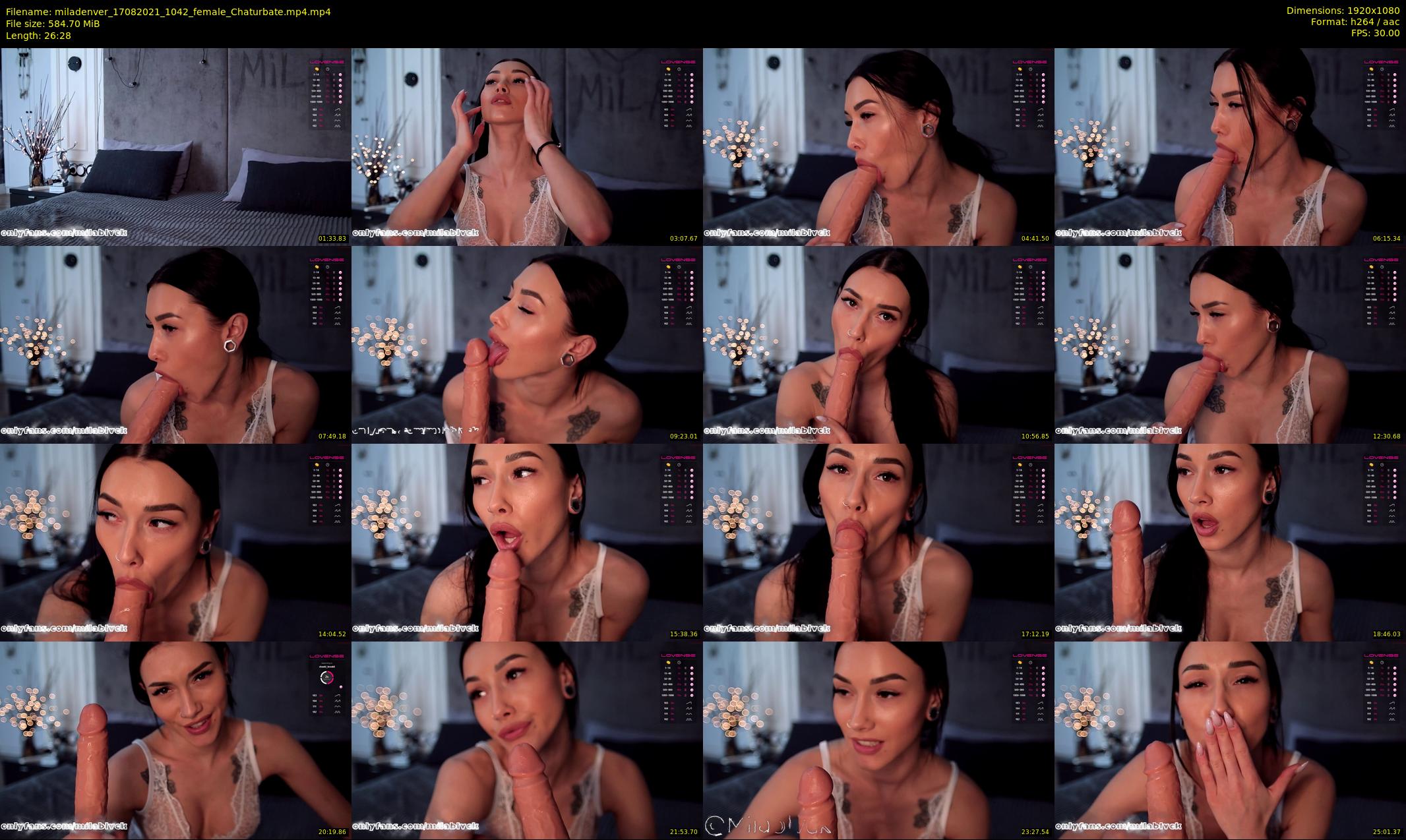 miladenver — 27 minute Chaturbate female cam show recording, 1080p, Aug 17, 2021