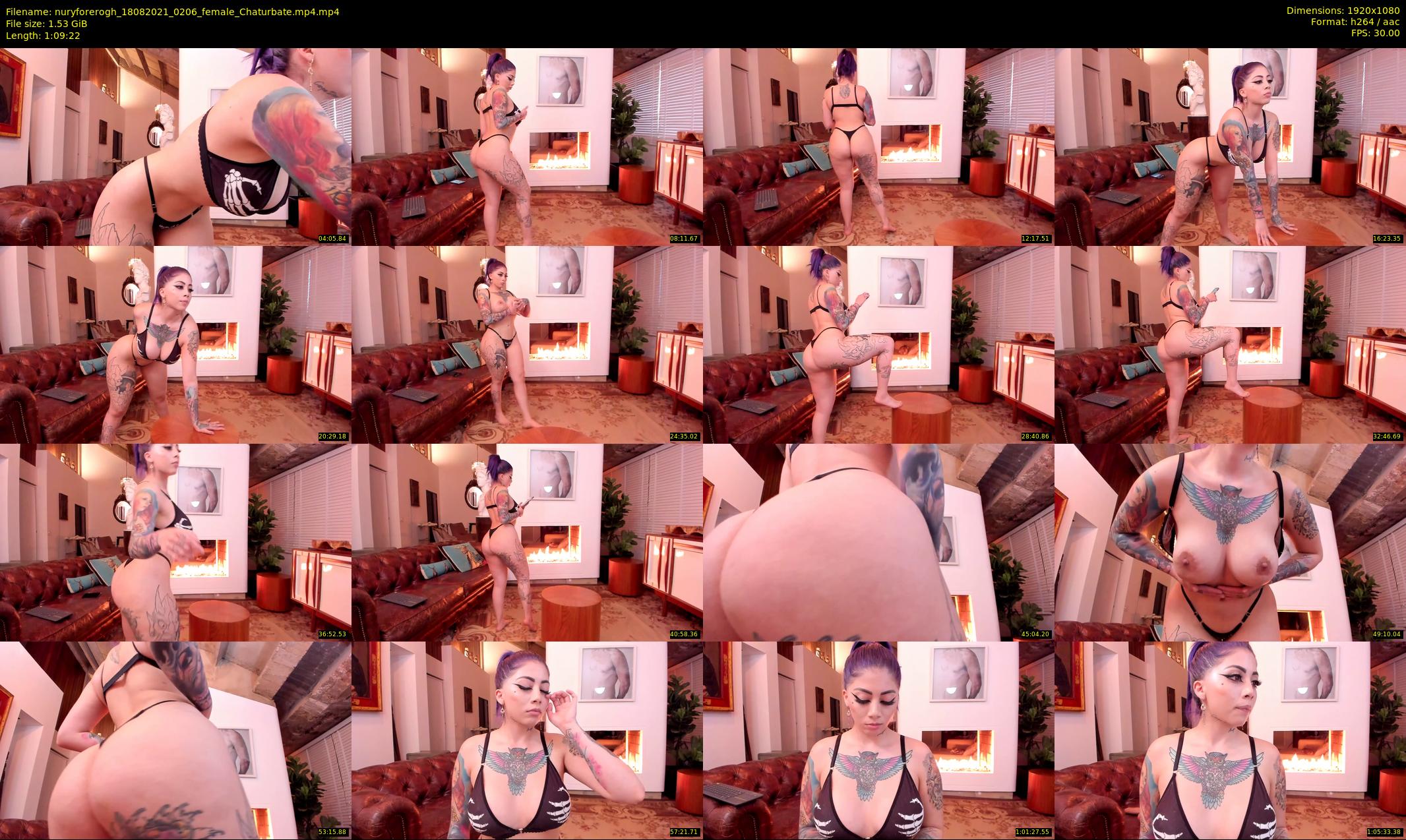 nuryforerogh — 70 minute Chaturbate female cam show recording, 1080p, Aug 18, 2021