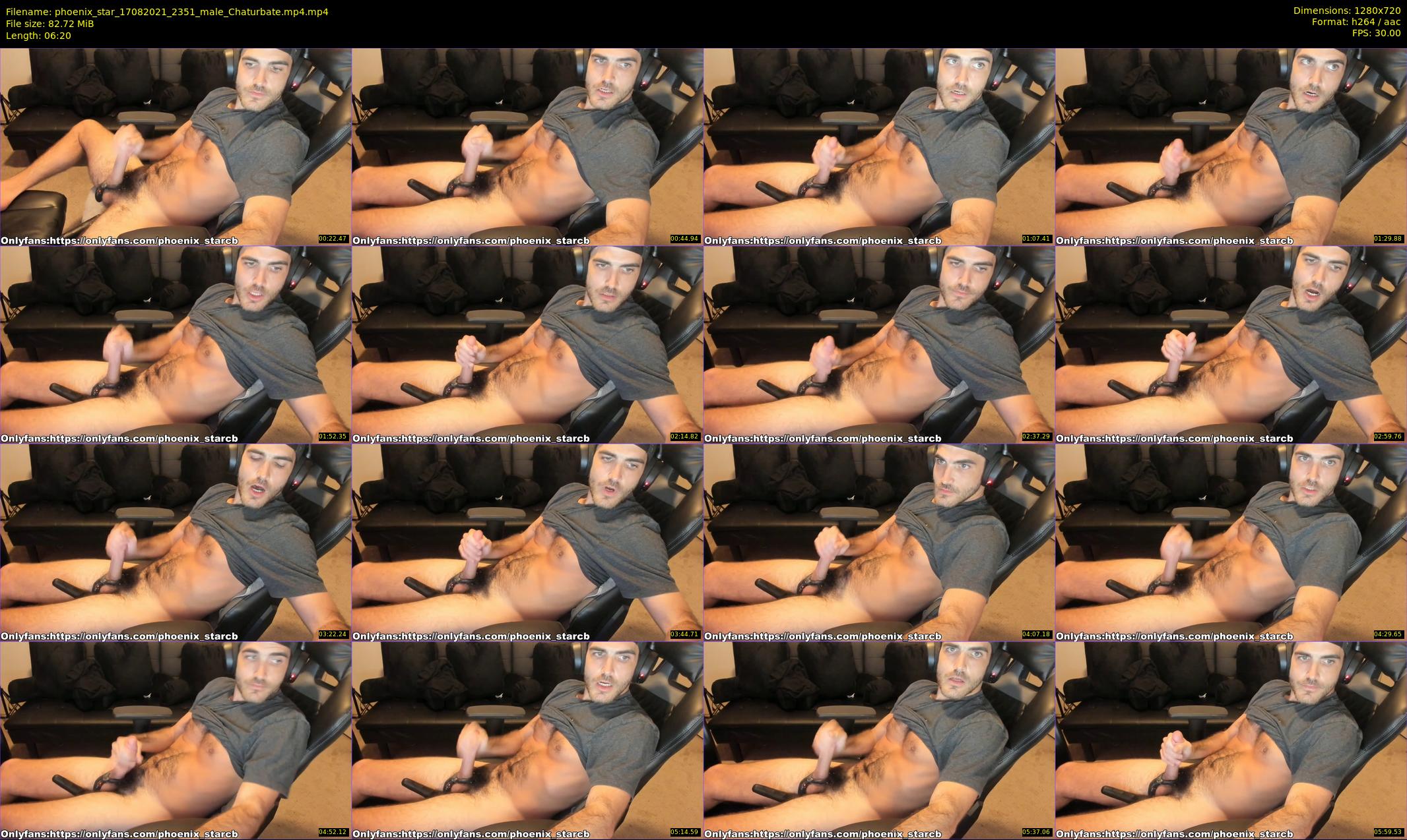 phoenix_star — 7 minute Chaturbate male cam show recording, 720p, Aug 17, 2021
