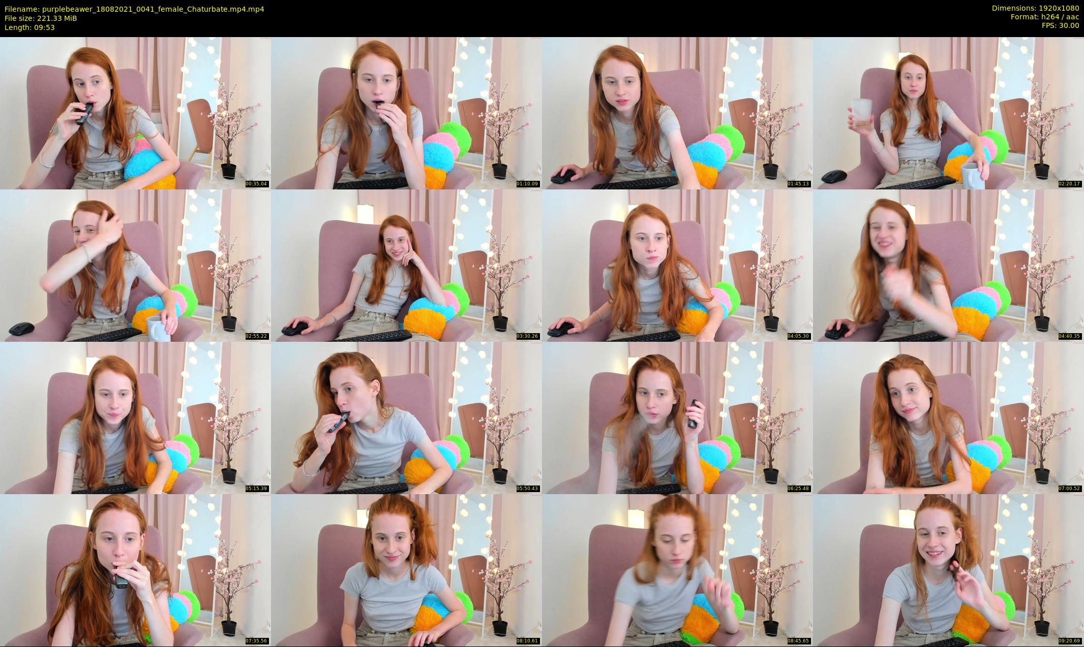 purplebeawer — 10 minute Chaturbate female cam show recording, 1080p, Aug 18, 2021