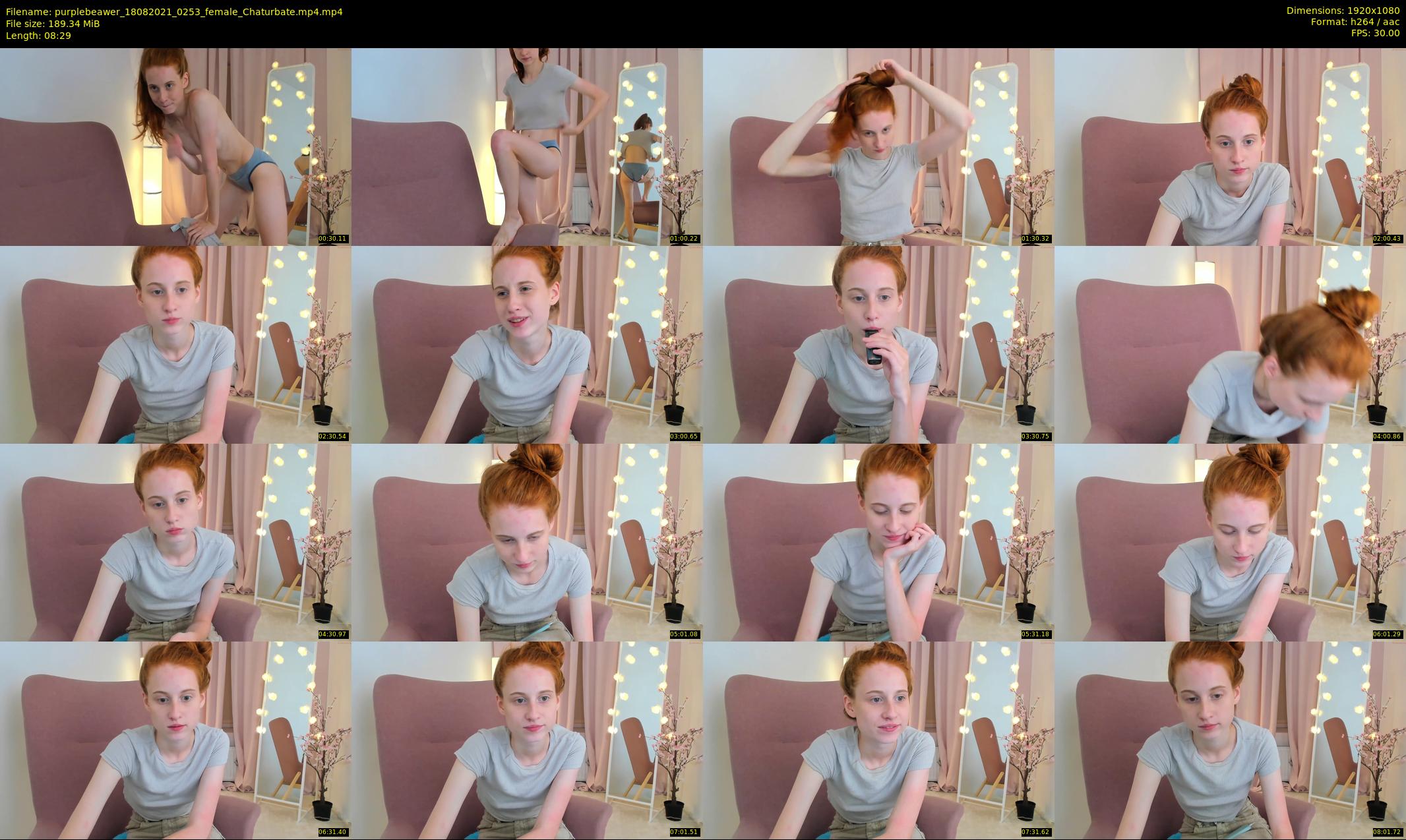 purplebeawer — 9 minute Chaturbate female cam show recording, 1080p, Aug 18, 2021