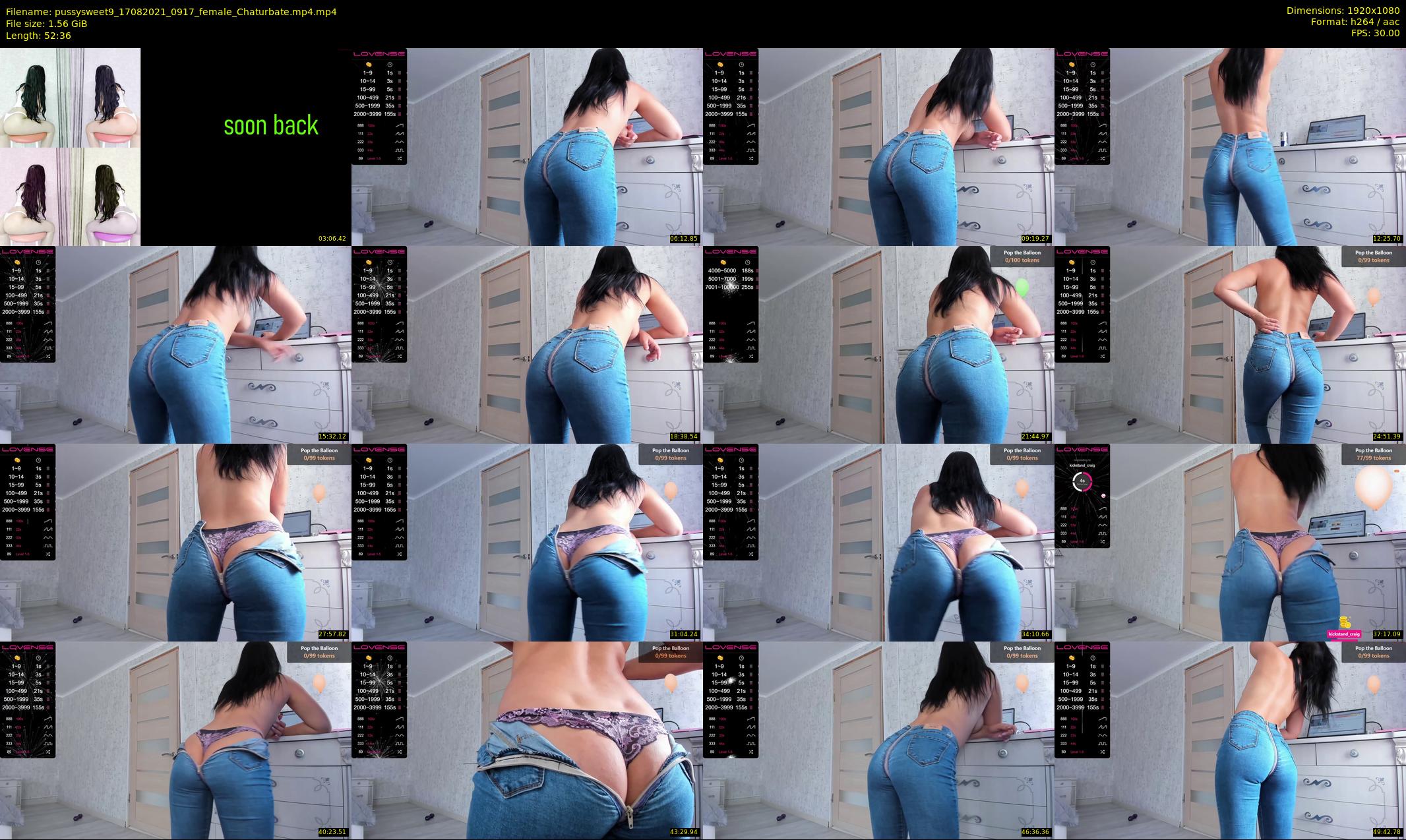 pussysweet9 — 53 minute Chaturbate female cam show recording, 1080p, Aug 17, 2021