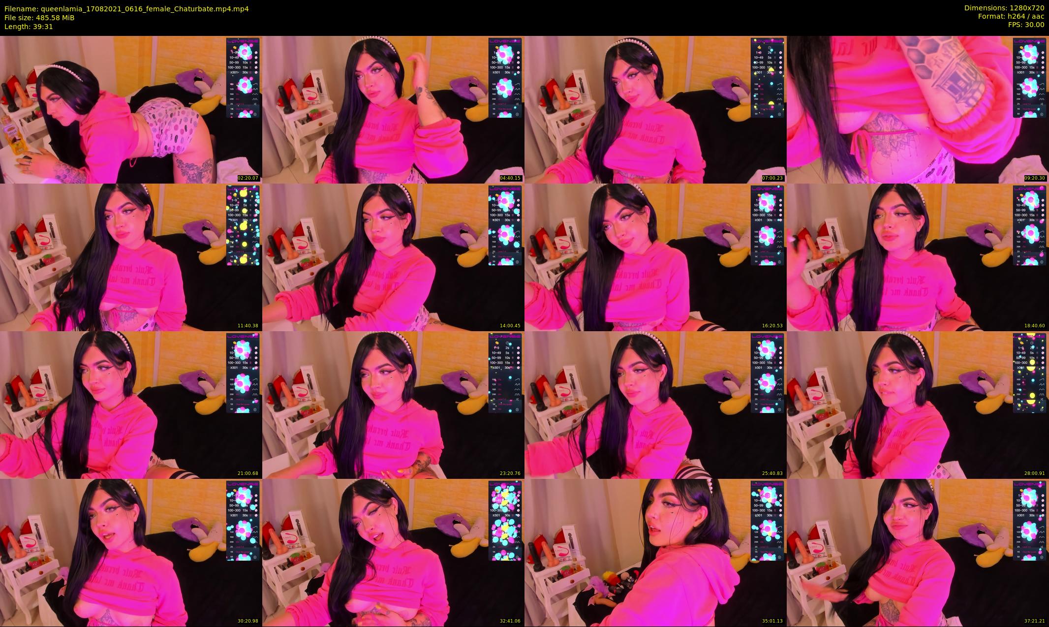 queenlamia — 40 minute Chaturbate female cam show recording, 720p, Aug 17, 2021
