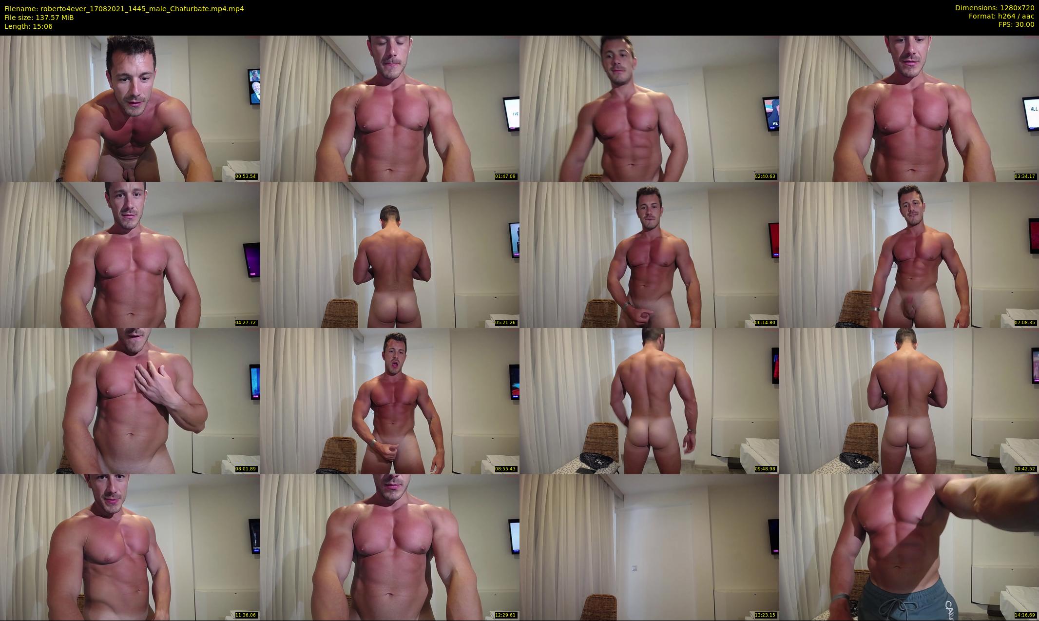 roberto4ever — 16 minute Chaturbate male cam show recording, 720p, Aug 17, 2021