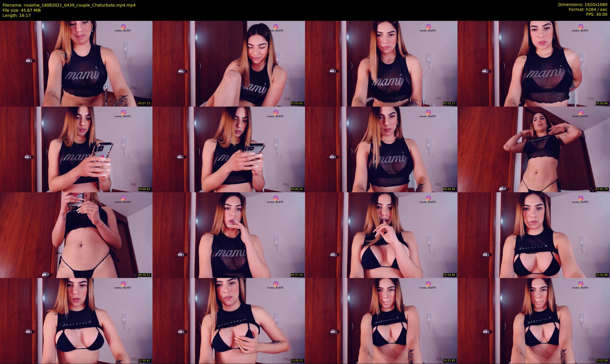 rosiehw — 17 minute Chaturbate couple cam show recording, 1080p, Aug 18, 2021