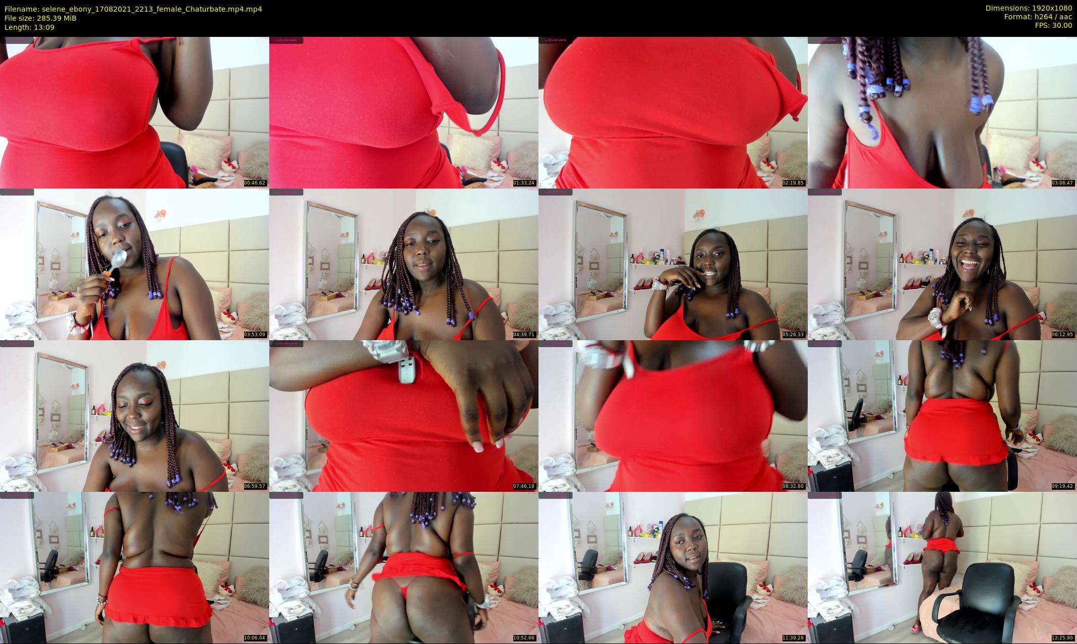 selene_ebony — 14 minute Chaturbate female cam show recording, 1080p, Aug 17, 2021