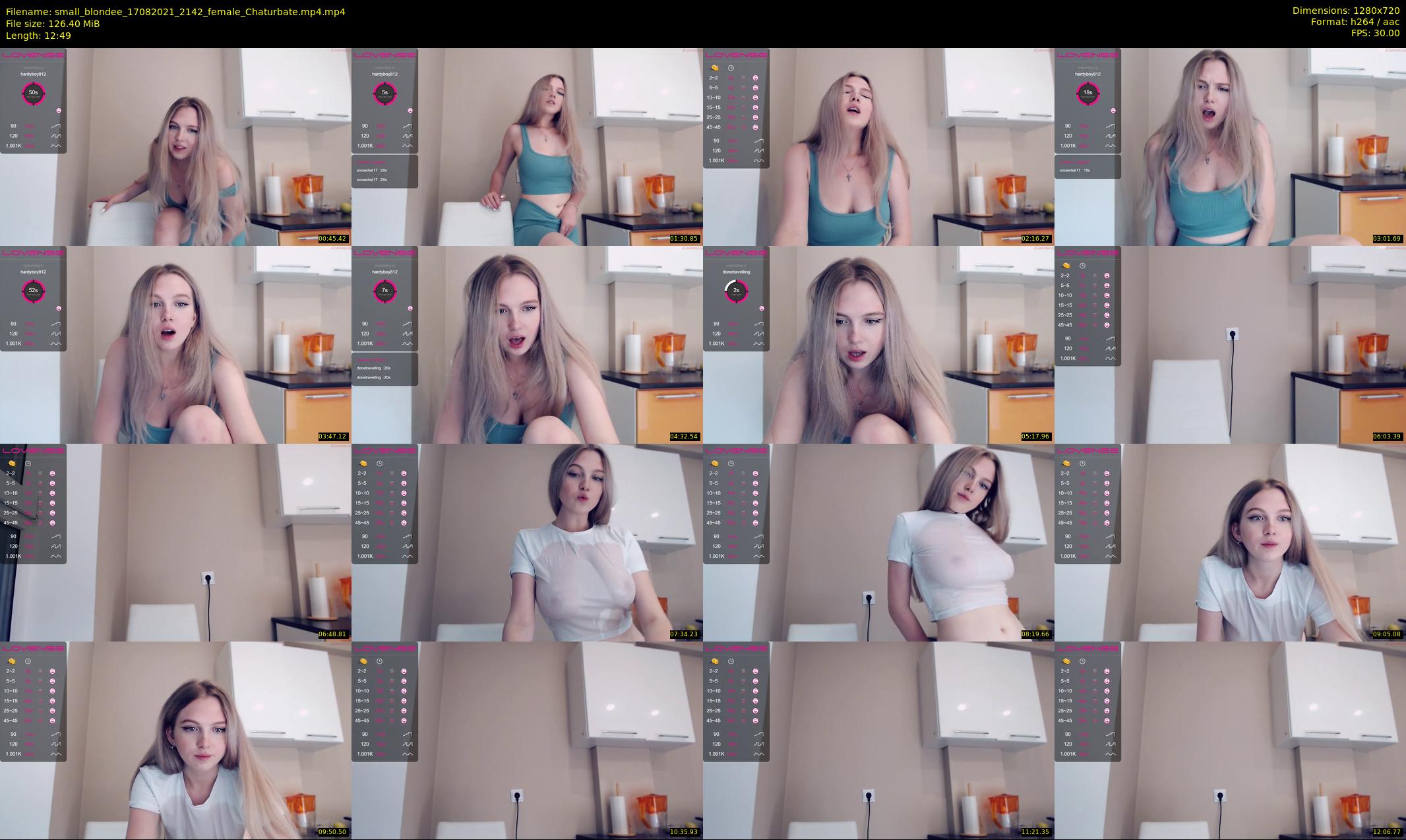 small_blondee — 13 minute Chaturbate female cam show recording, 720p, Aug 17, 2021