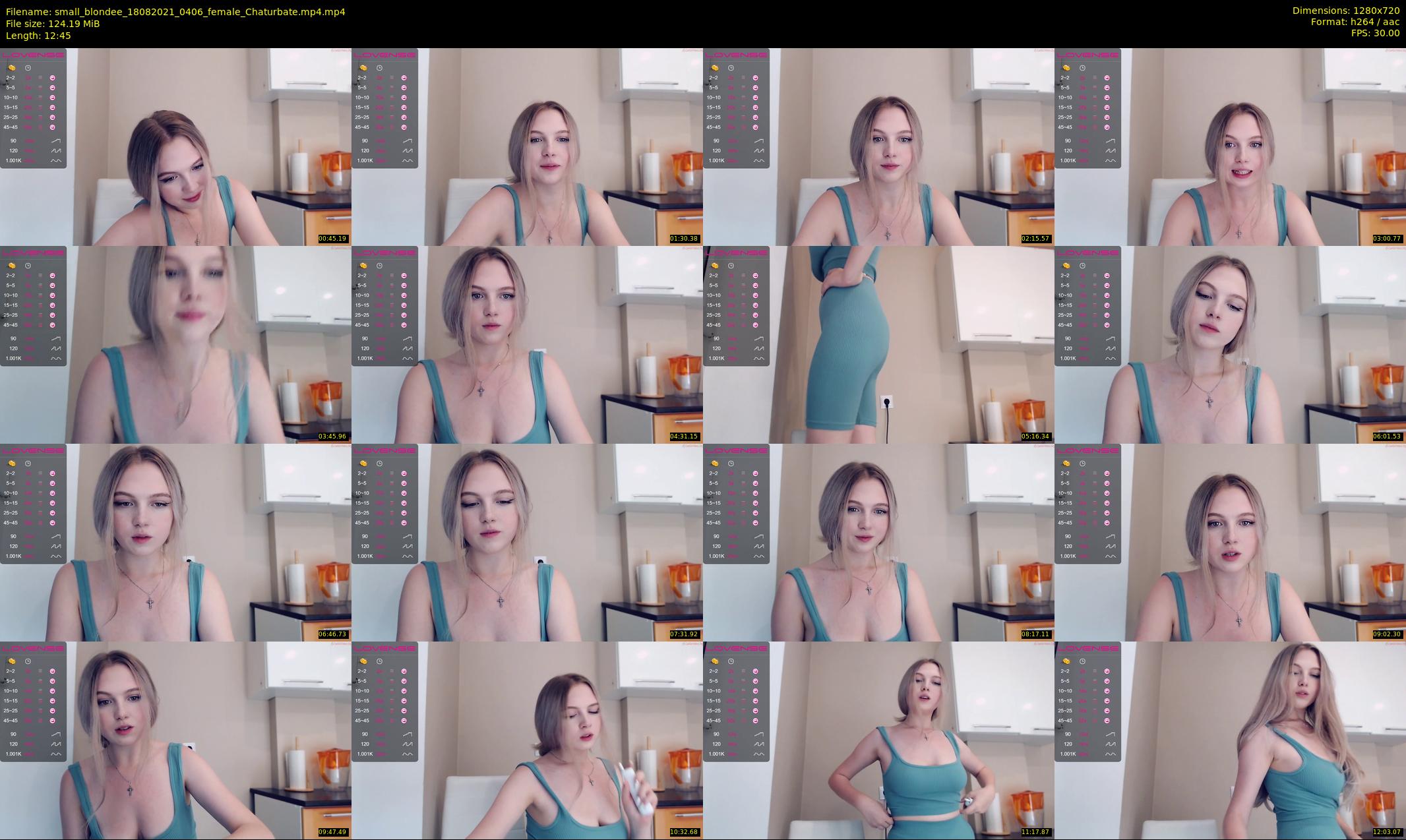 small_blondee — 13 minute Chaturbate female cam show recording, 720p, Aug 18, 2021