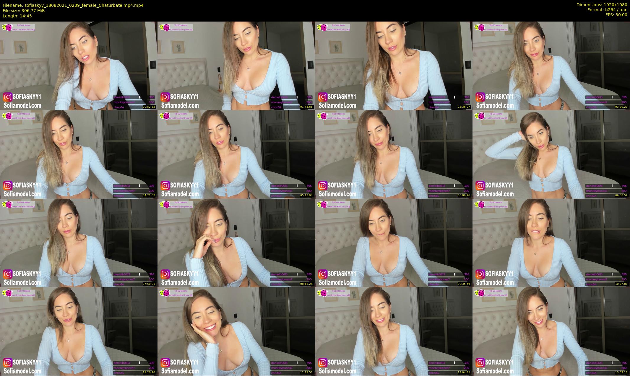 sofiaskyy — 15 minute Chaturbate female cam show recording, 1080p, Aug 18, 2021