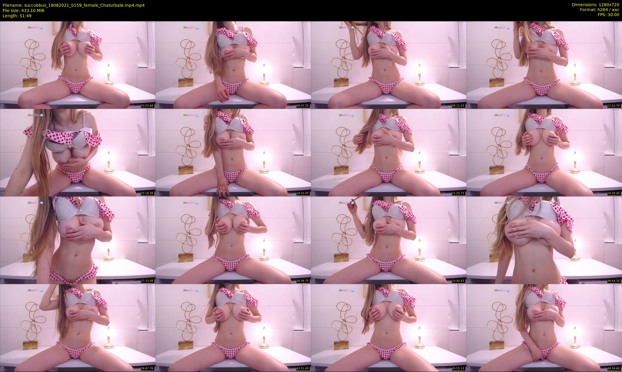 succubbus — 52 minute Chaturbate female cam show recording, 720p, Aug 18, 2021