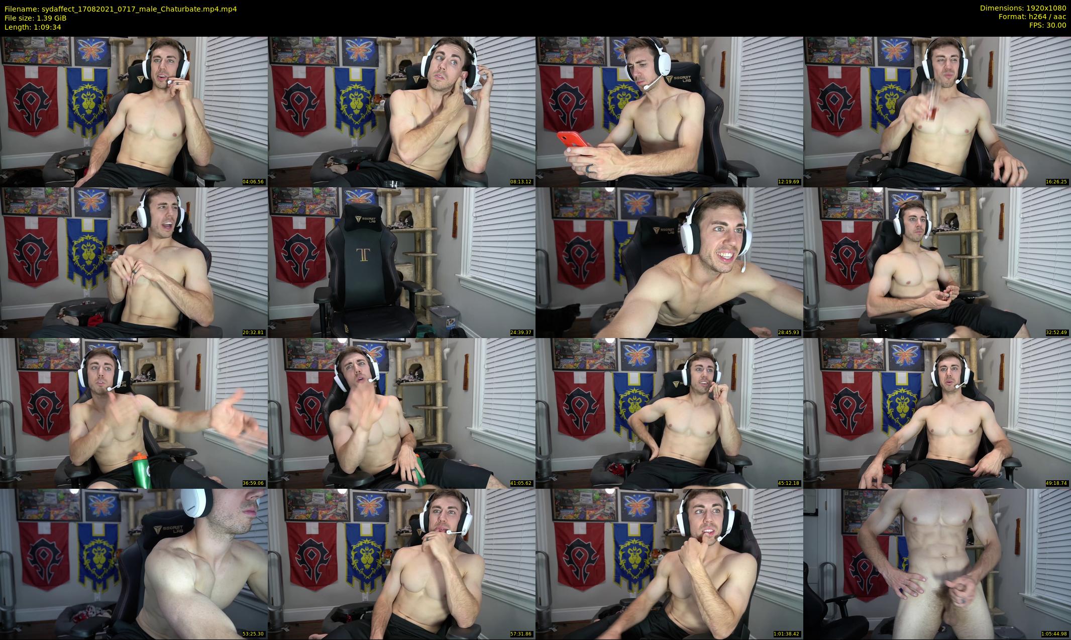 sydaffect — 70 minute Chaturbate male cam show recording, 1080p, Aug 17, 2021