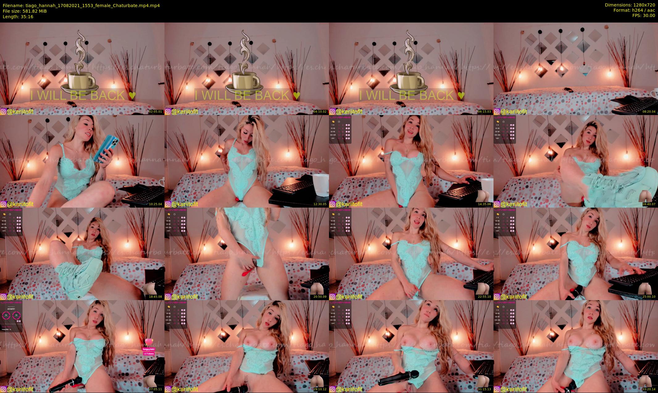 tiago_hannah — 36 minute Chaturbate couple cam show recording, 720p, Aug 17, 2021