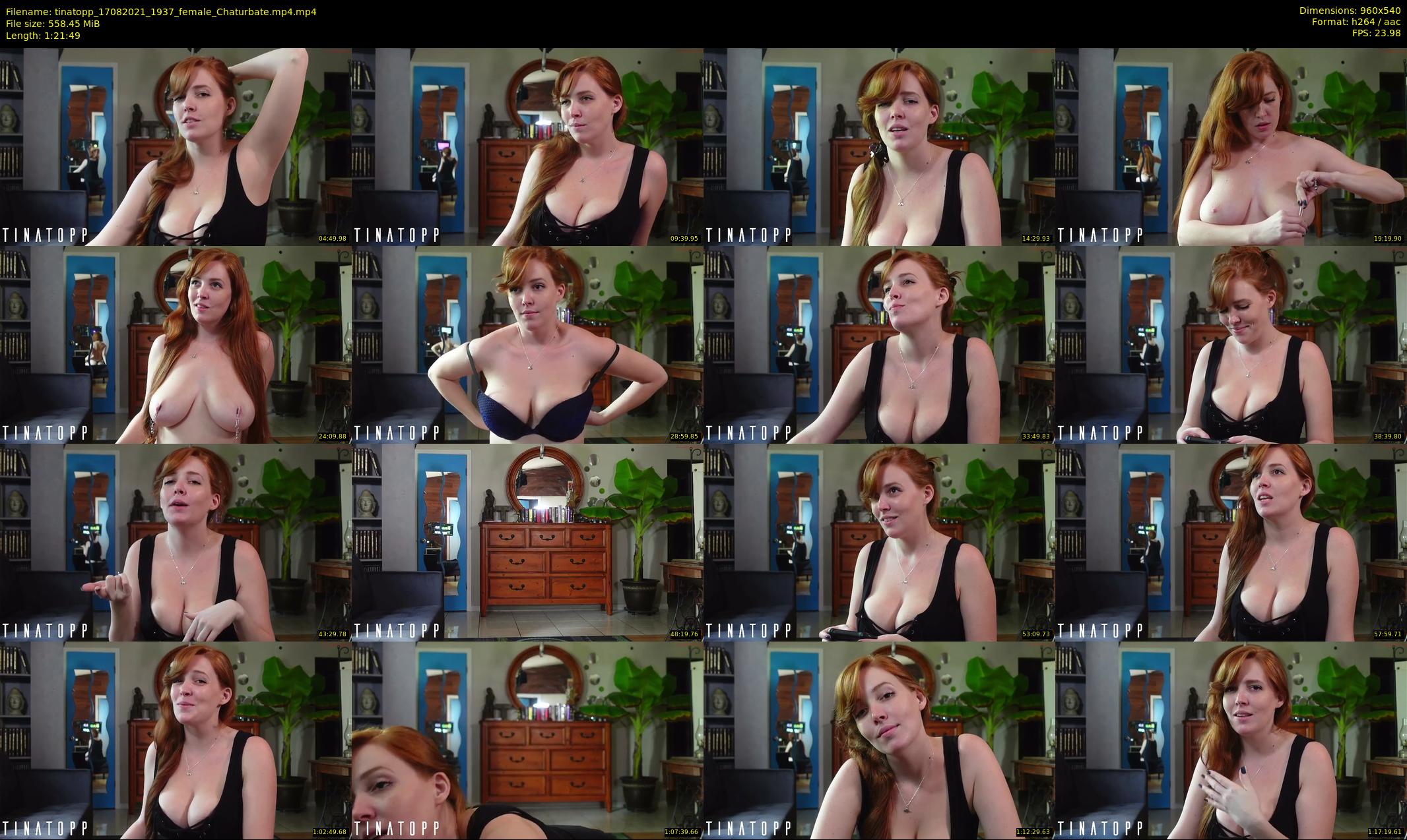 tinatopp — 82 minute Chaturbate female cam show recording, 480p, Aug 17, 2021