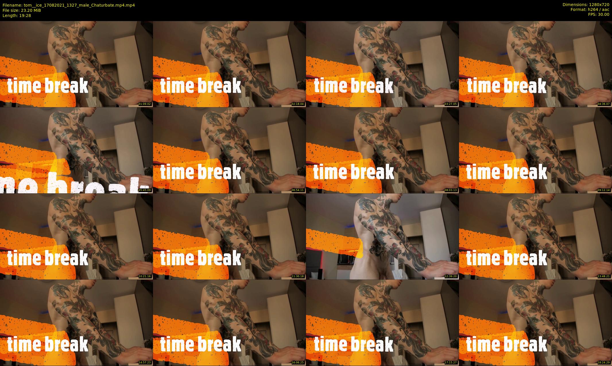 tom__ice — 20 minute Chaturbate male cam show recording, 720p, Aug 17, 2021