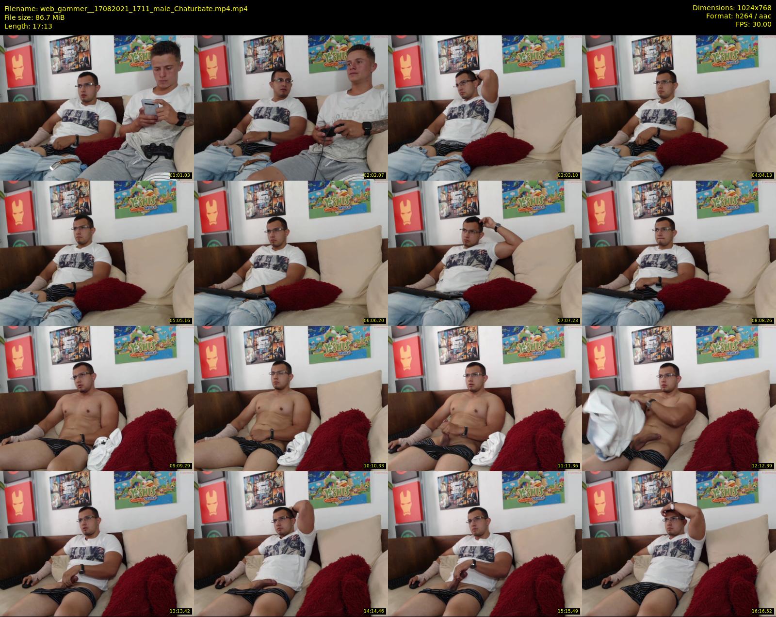 web_gammer_ — 18 minute Chaturbate male cam show recording, 720p, Aug 17, 2021