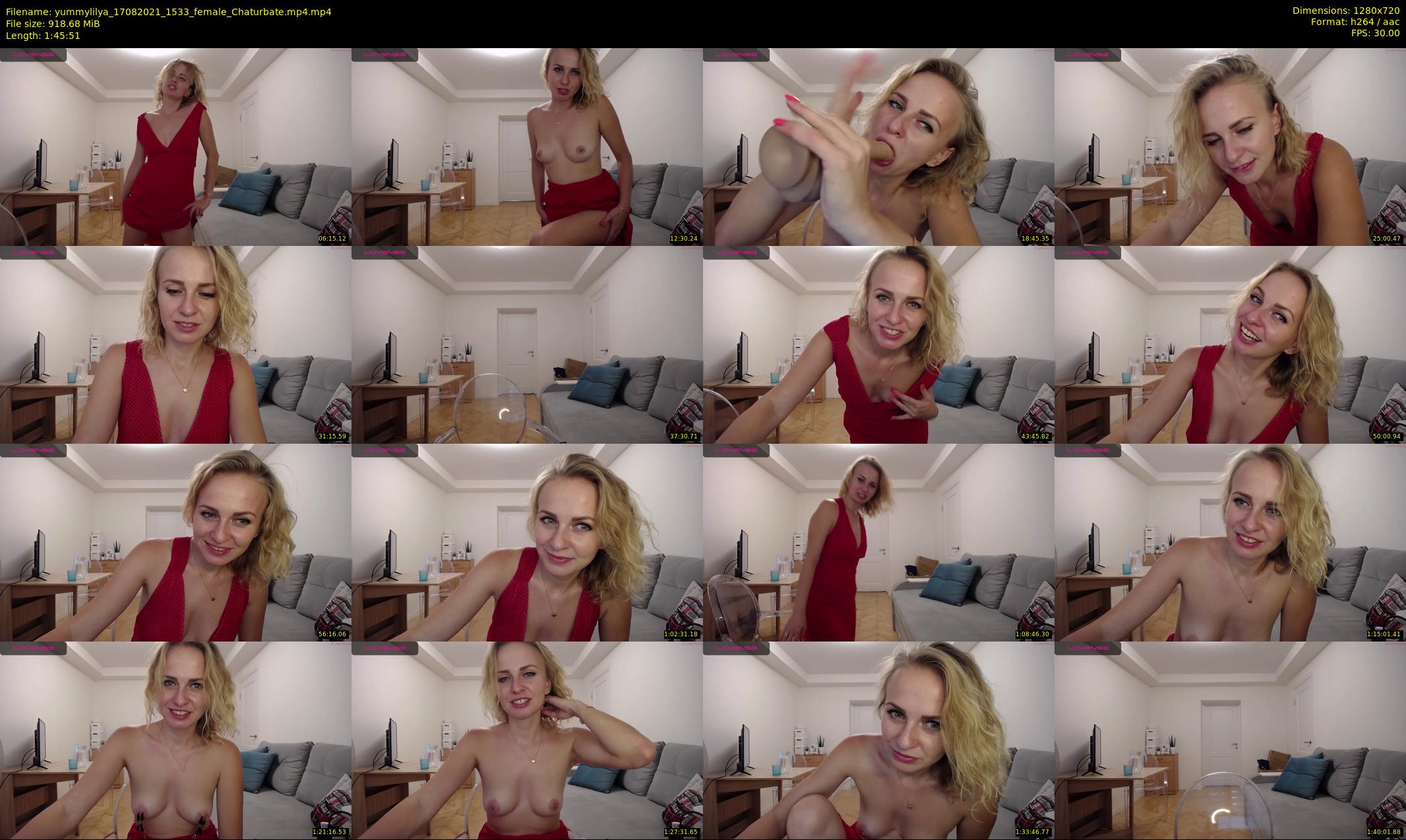 yummylilya — 106 minute Chaturbate female cam show recording, 720p, Aug 17, 2021