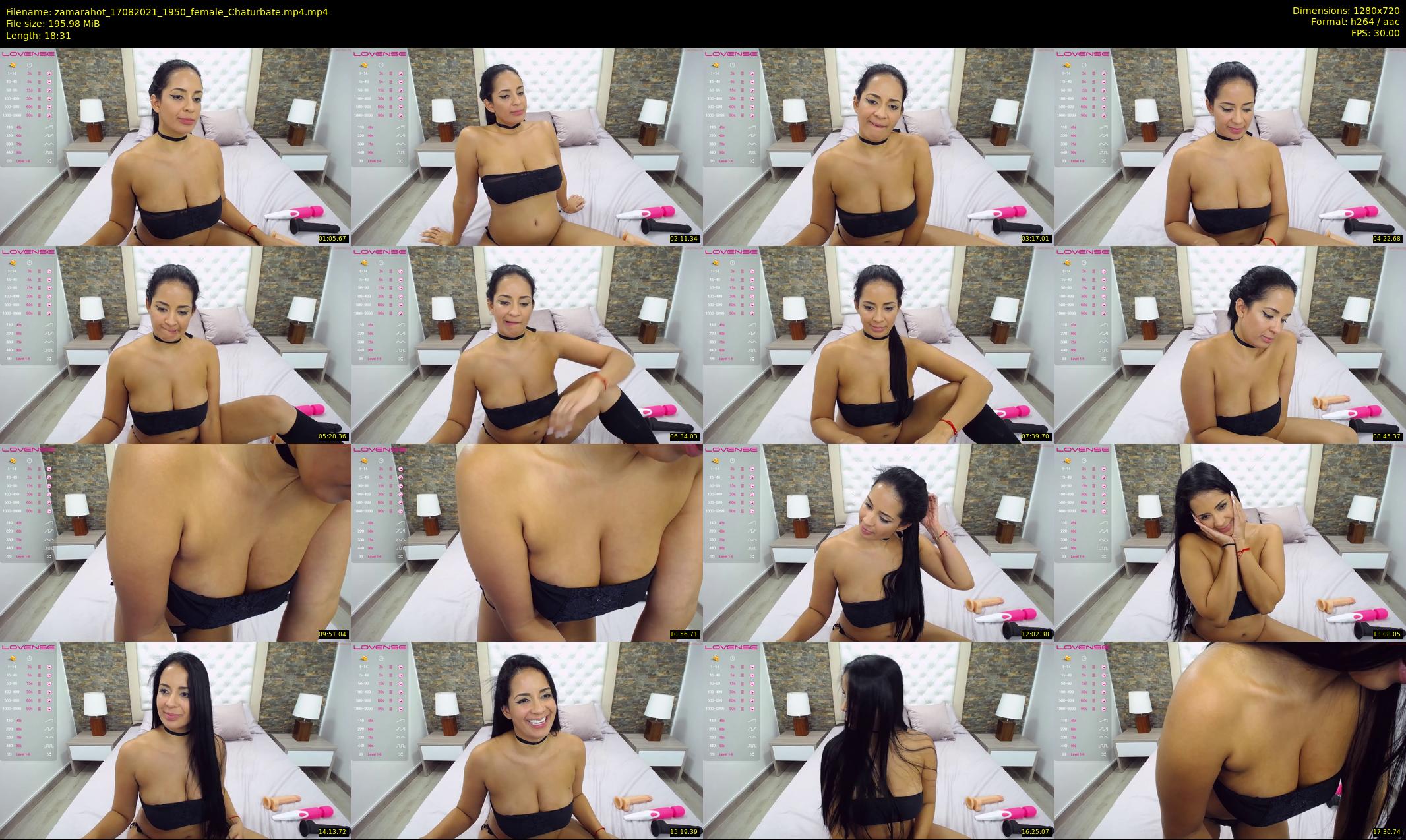 zamarahot — 19 minute Chaturbate female cam show recording, 720p, Aug 17, 2021