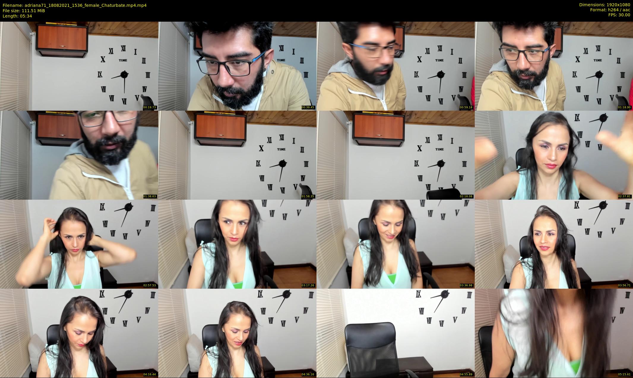 adriana71 — 6 minute Chaturbate couple cam show recording, 1080p, Aug 18, 2021