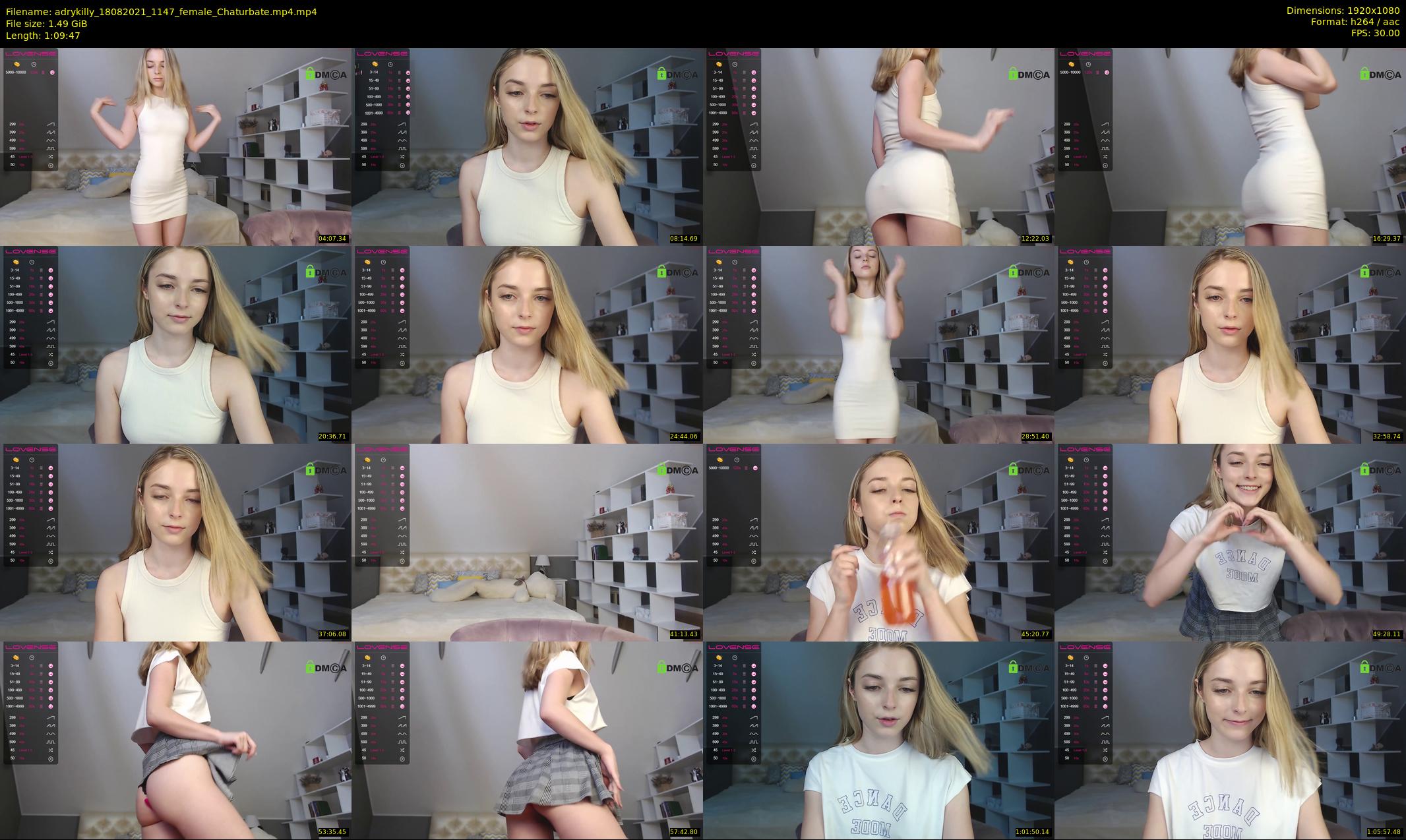 adrykilly — 70 minute Chaturbate female cam show recording, 1080p, Aug 18, 2021